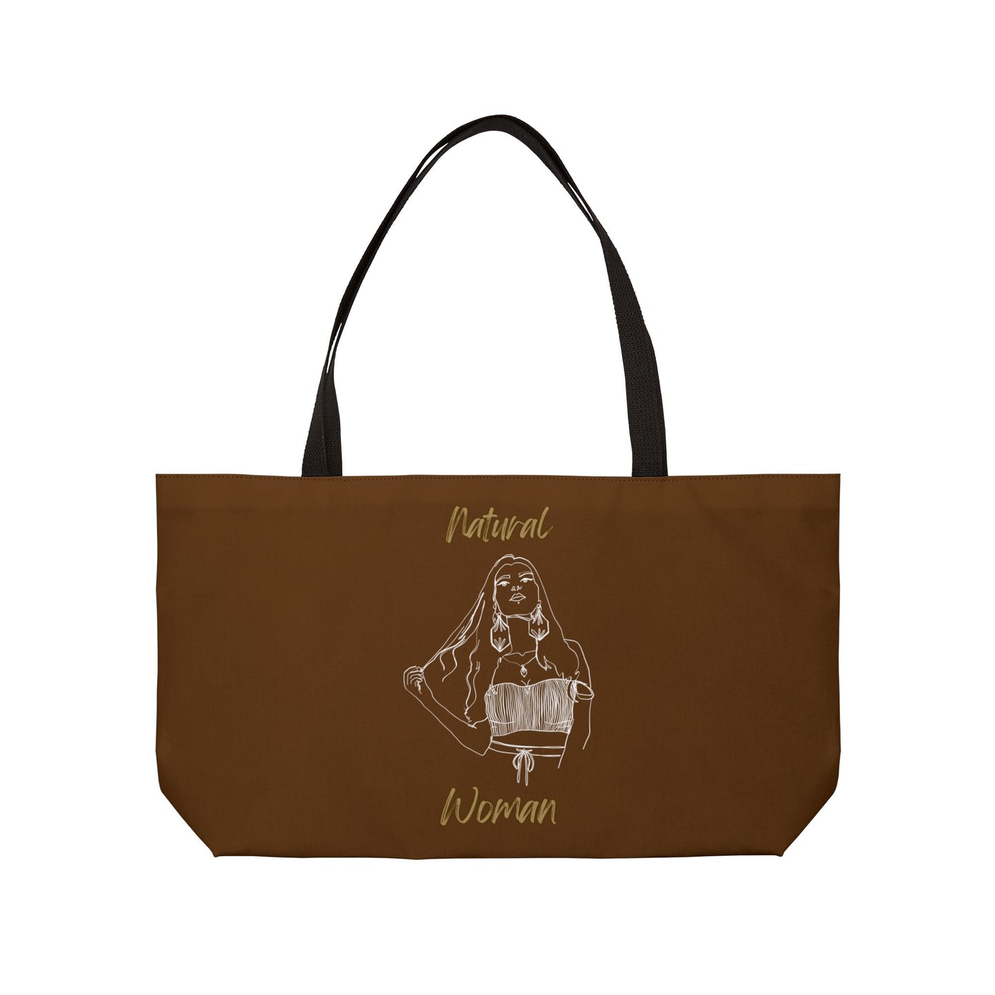 Natural Woman Thinking (WL) Weekender Tote Bag BROWN