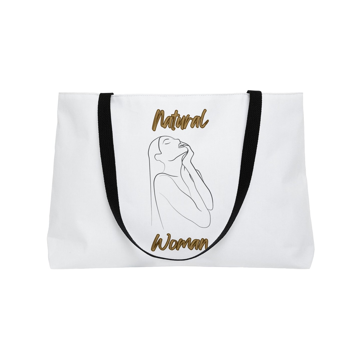 Natural Woman Thank You (BL) Weekender Tote Bag WHITE