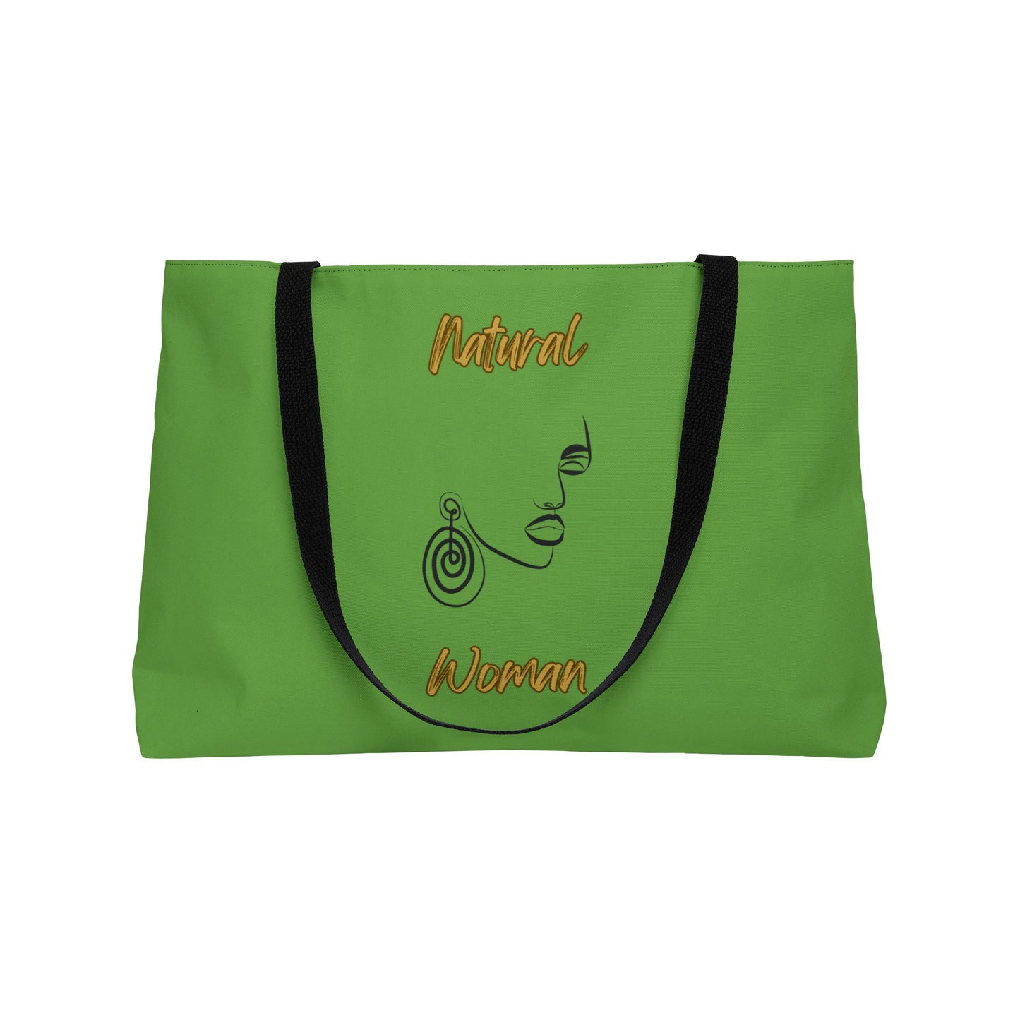 Natural Woman Music In My Soul (BL) Weekender Tote Bag GREEN