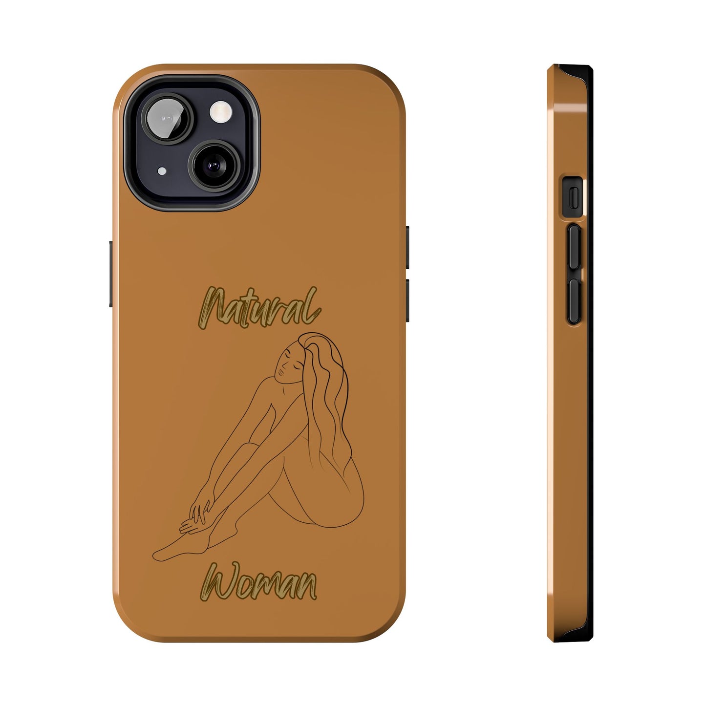 Natural Woman Beauty (BL) Tough Phone Cases LIGHT BROWN