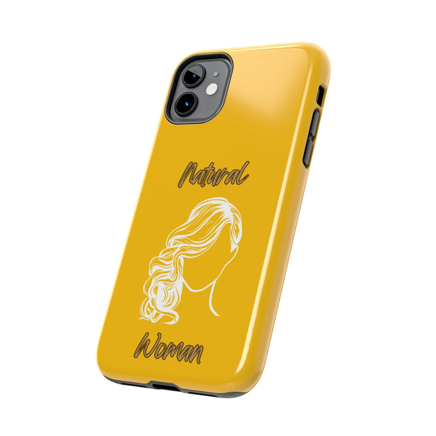 Natural Woman Long Curl (WL)Tough Phone Cases YELLOW