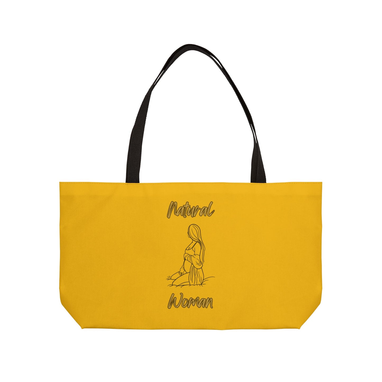 Natural Woman Expecting (BL) Weekender Tote Bag YELLOW