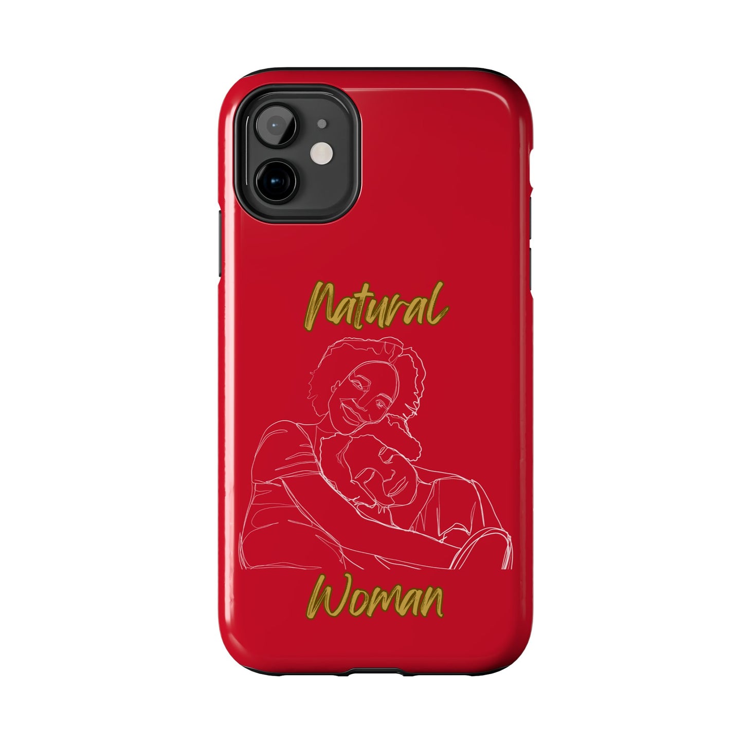 Natural Woman Loving Embrace (WL)Tough Phone Cases DARK RED