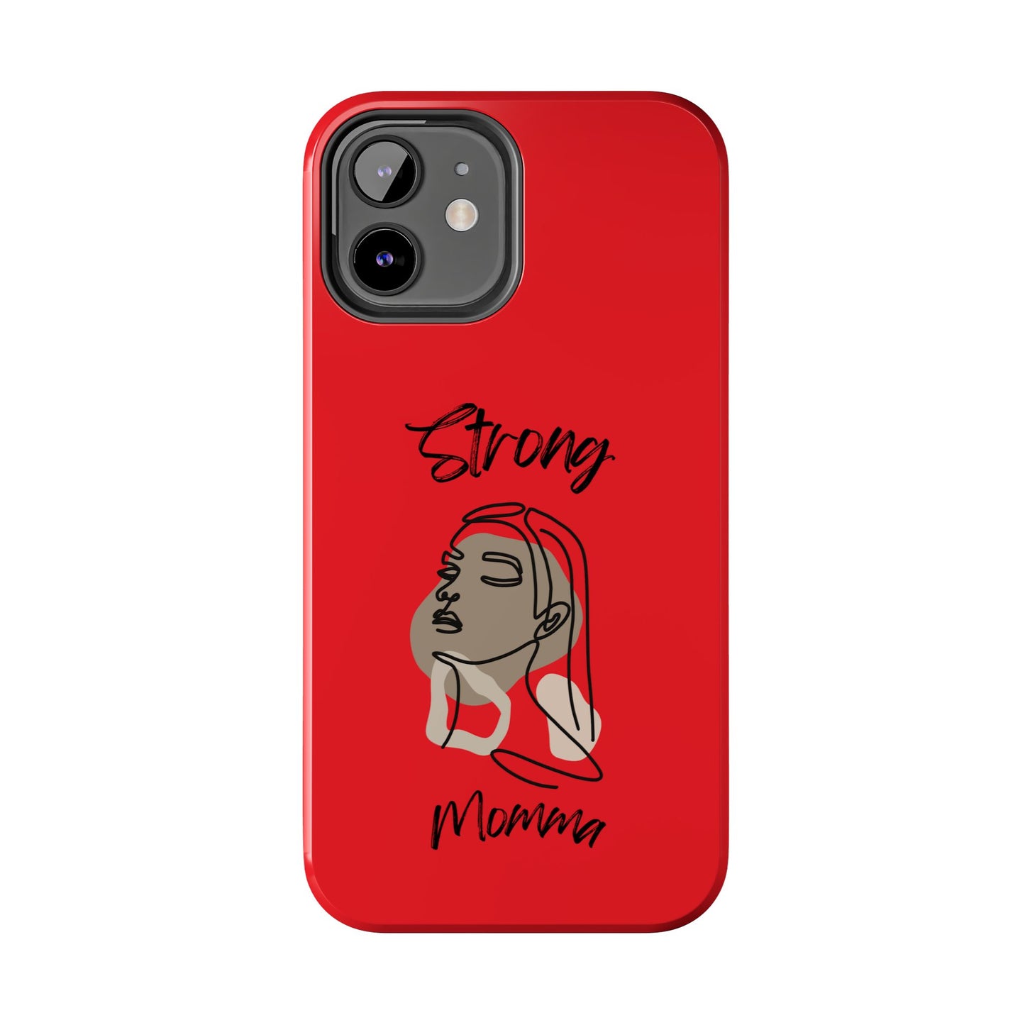 STRONG MOMMA Samsung Galaxy Tough Phone Cases (BL) Red