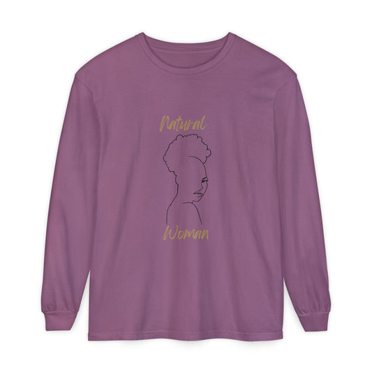 Natural Woman Twist Afro (BL) Long Sleeve T-Shirt