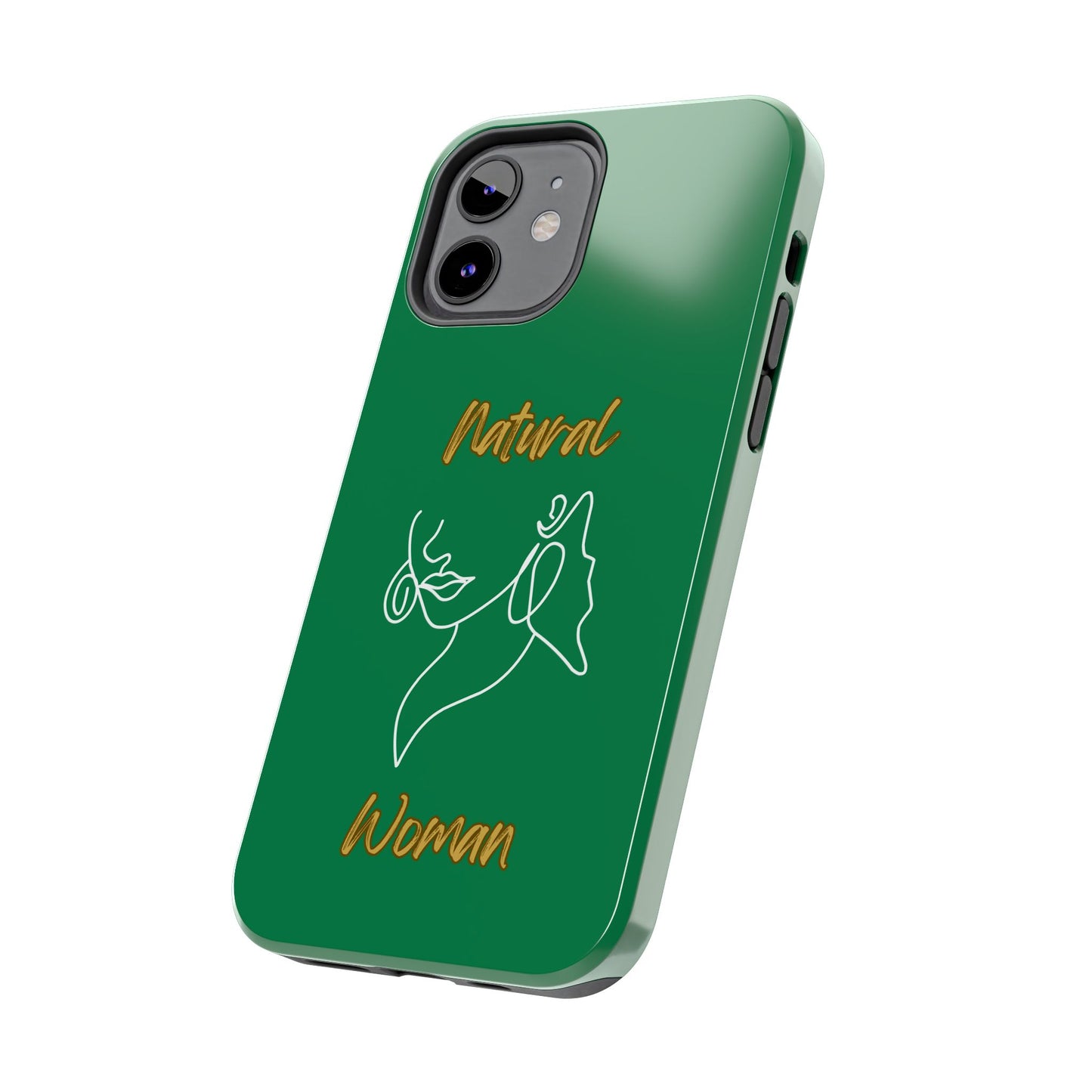 Natural Woman Lips (WL)Tough Phone Cases DARK GREEN