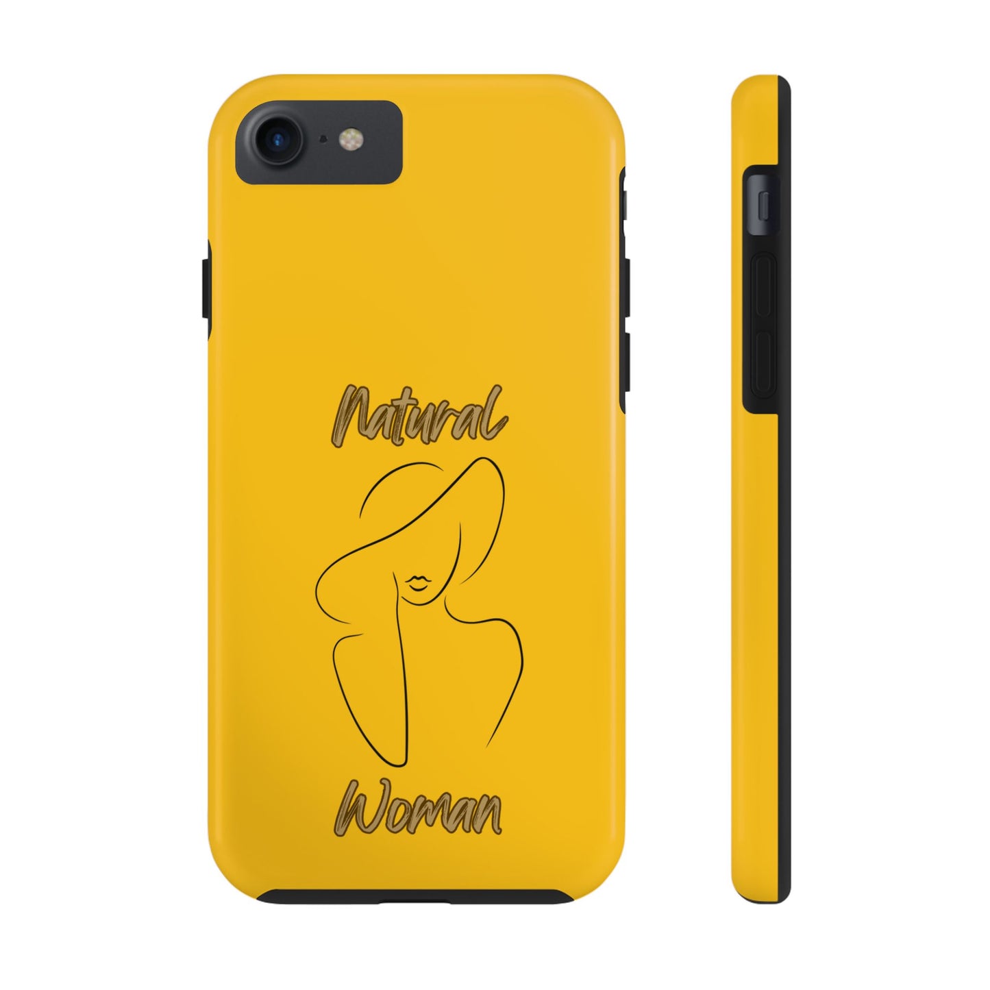 Natural Woman Sun Hat (BL) Tough Phone Cases YELLOW