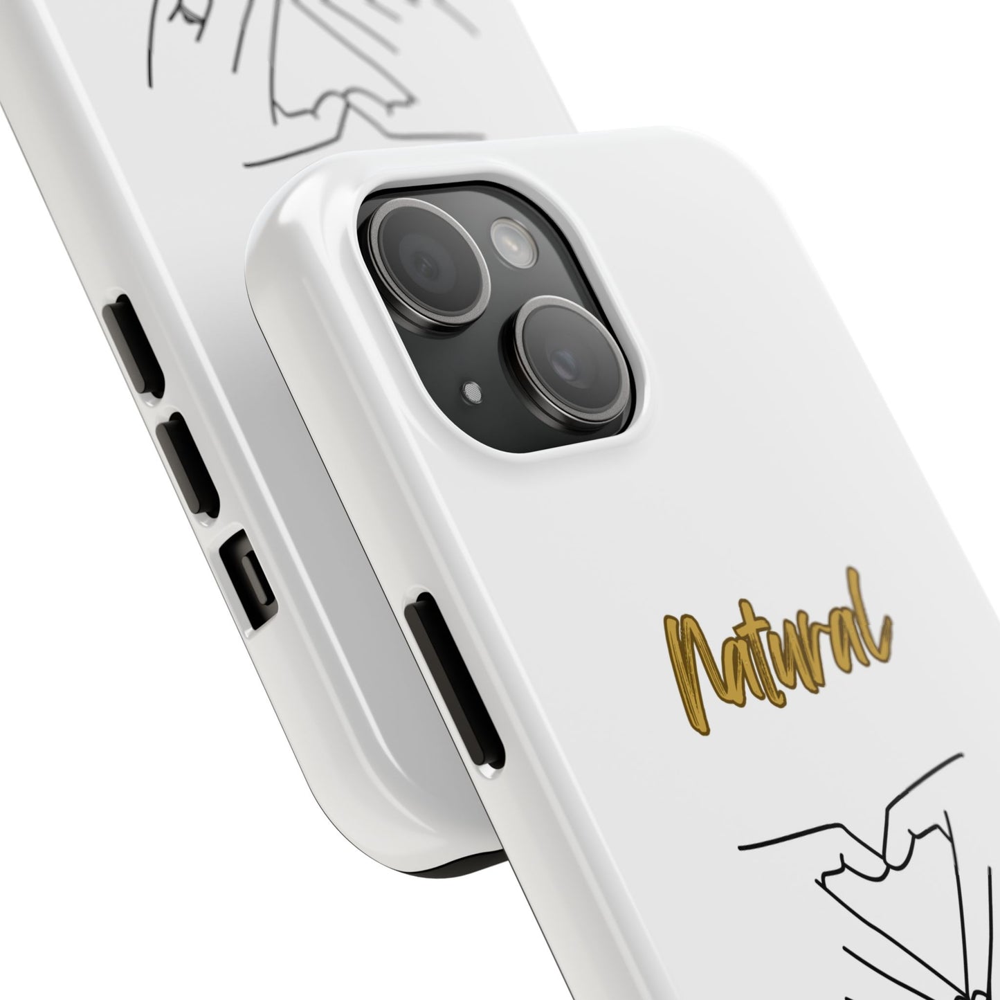 Natural Woman I Love You (BL)Tough Phone Cases WHITE