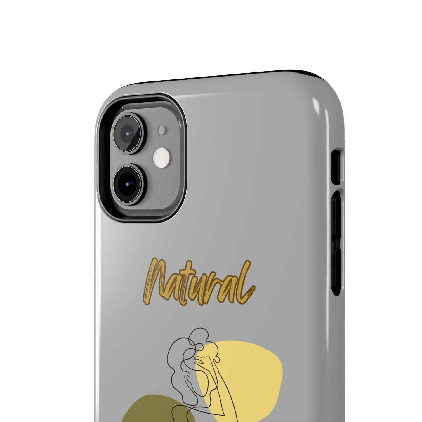 Natural Woman Colorful Pose (BL)Tough Phone Cases LIGHT GREY