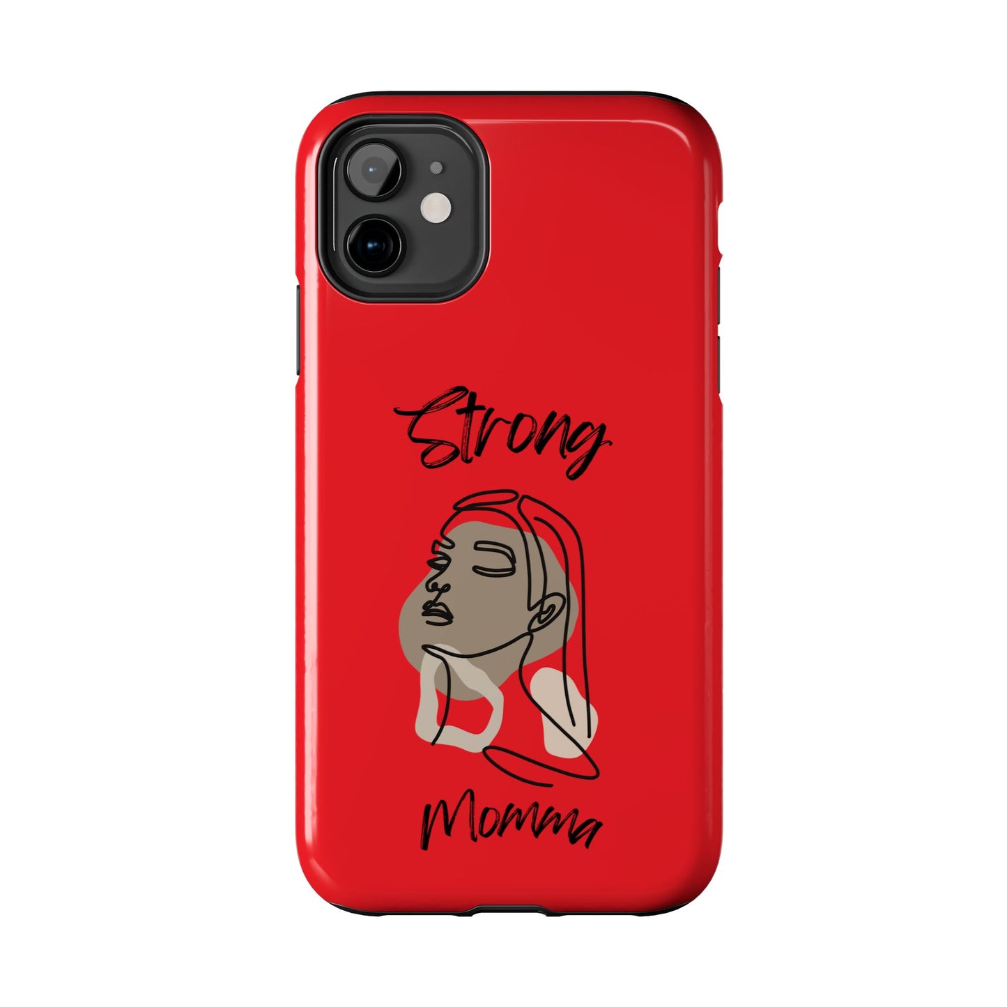 STRONG MOMMA Samsung Galaxy Tough Phone Cases (BL) Red