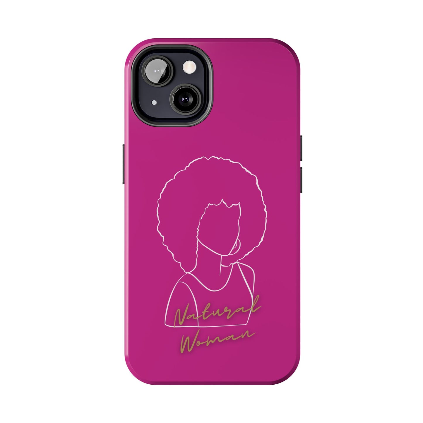 Natural Woman Afro (WL)Tough Phone Cases PINK