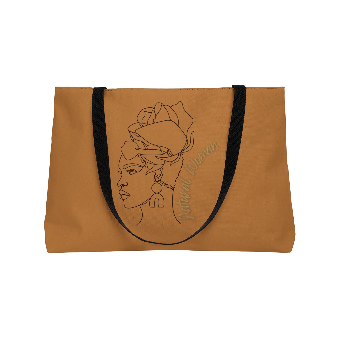 Natural Woman Flower Wrap (BL) Weekender Tote Bag LIGHT BROWN