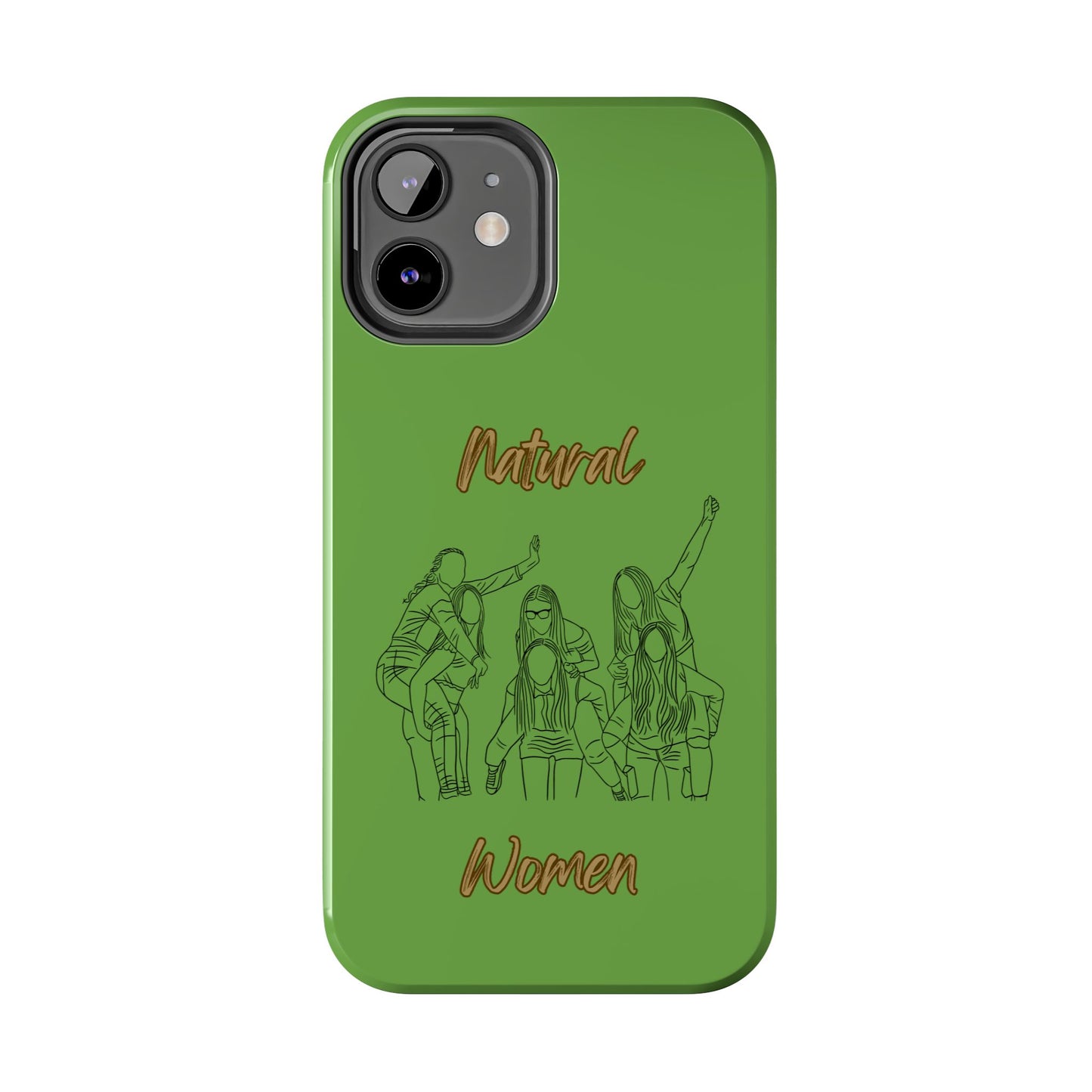 Natural Woman Piggy Back (BL)Tough Phone Cases GREEN