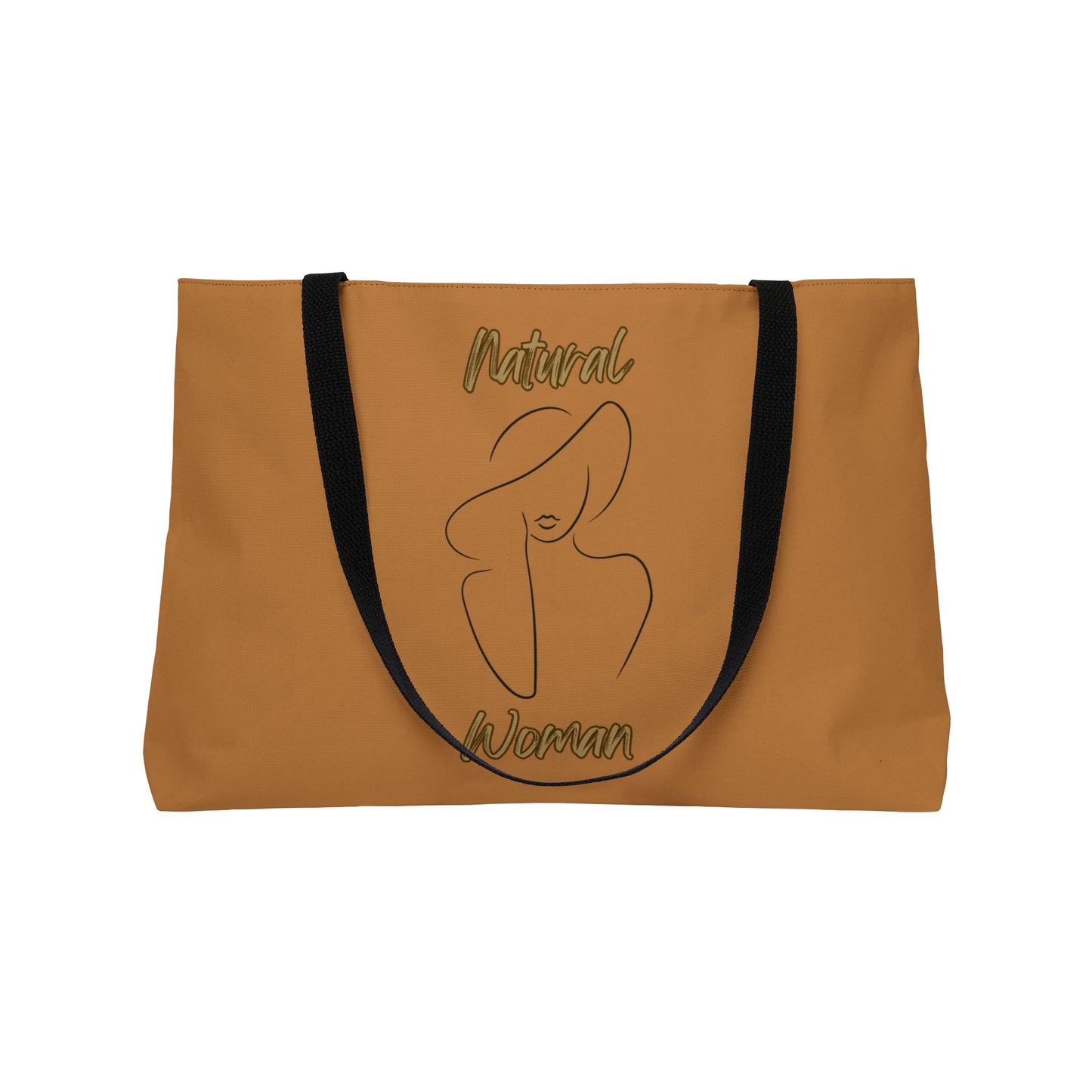 Natural Woman Sun Hat (BL) Weekender Tote Bag LIGHT BROWN