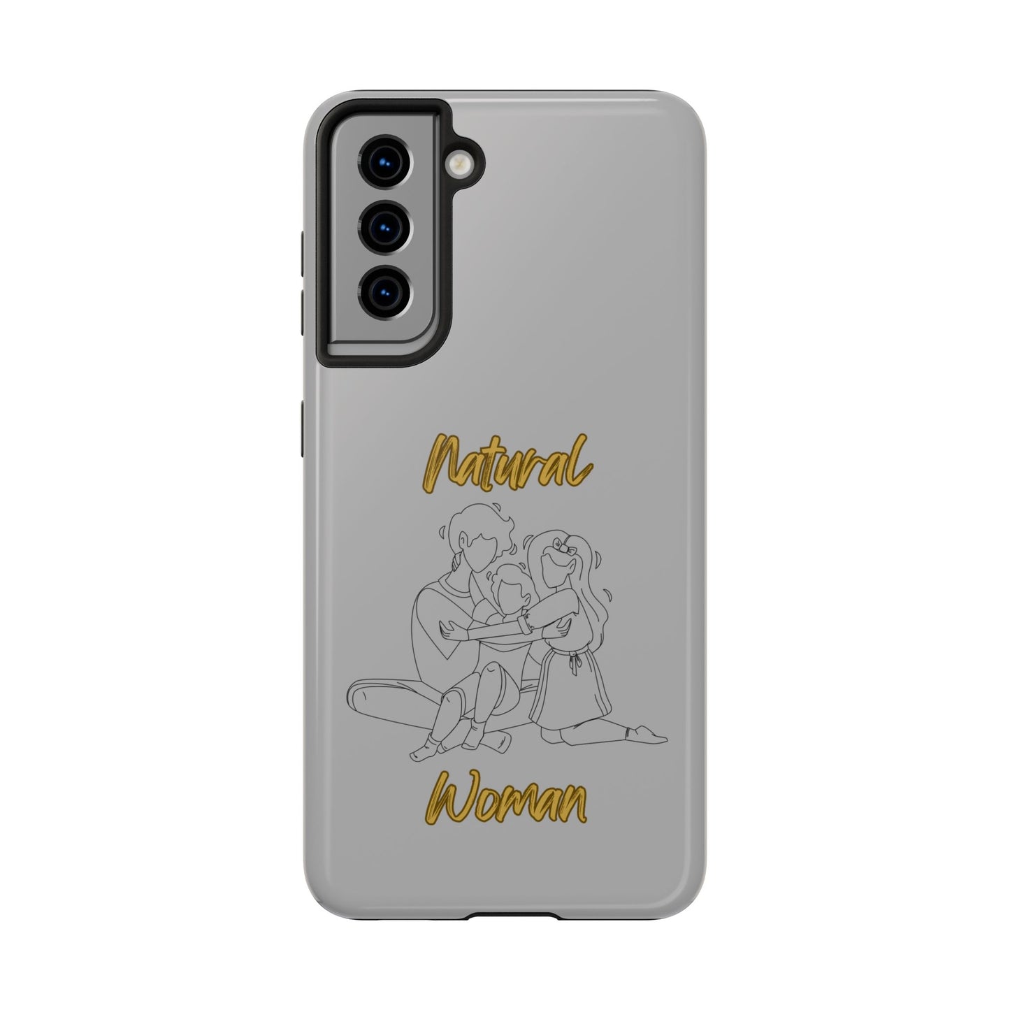 Natural Woman Bear Hugs (BL) Tough Phone Cases LIGHT GREY