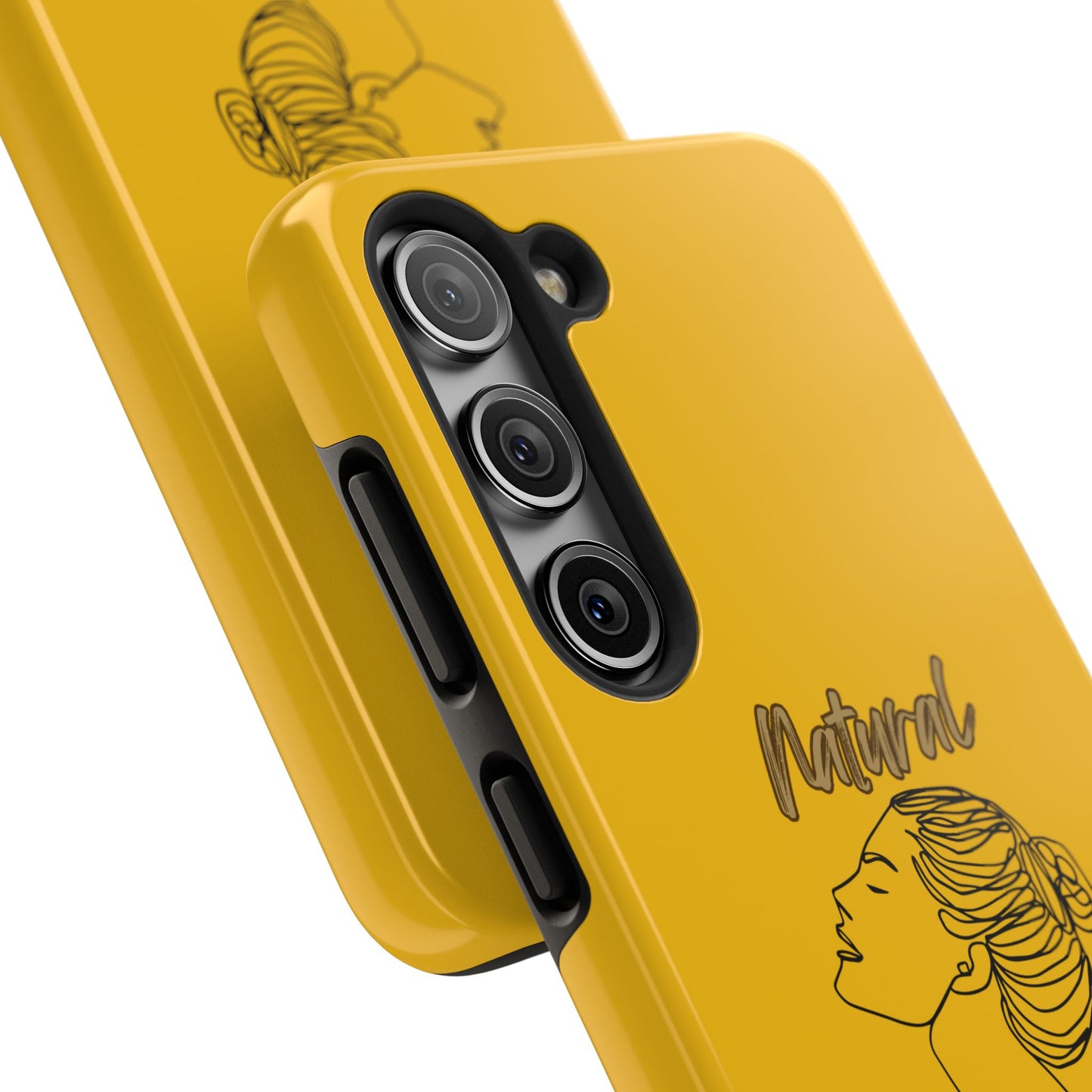 Natural Woman Wet Bun (BL) Tough Phone Cases YELLOW