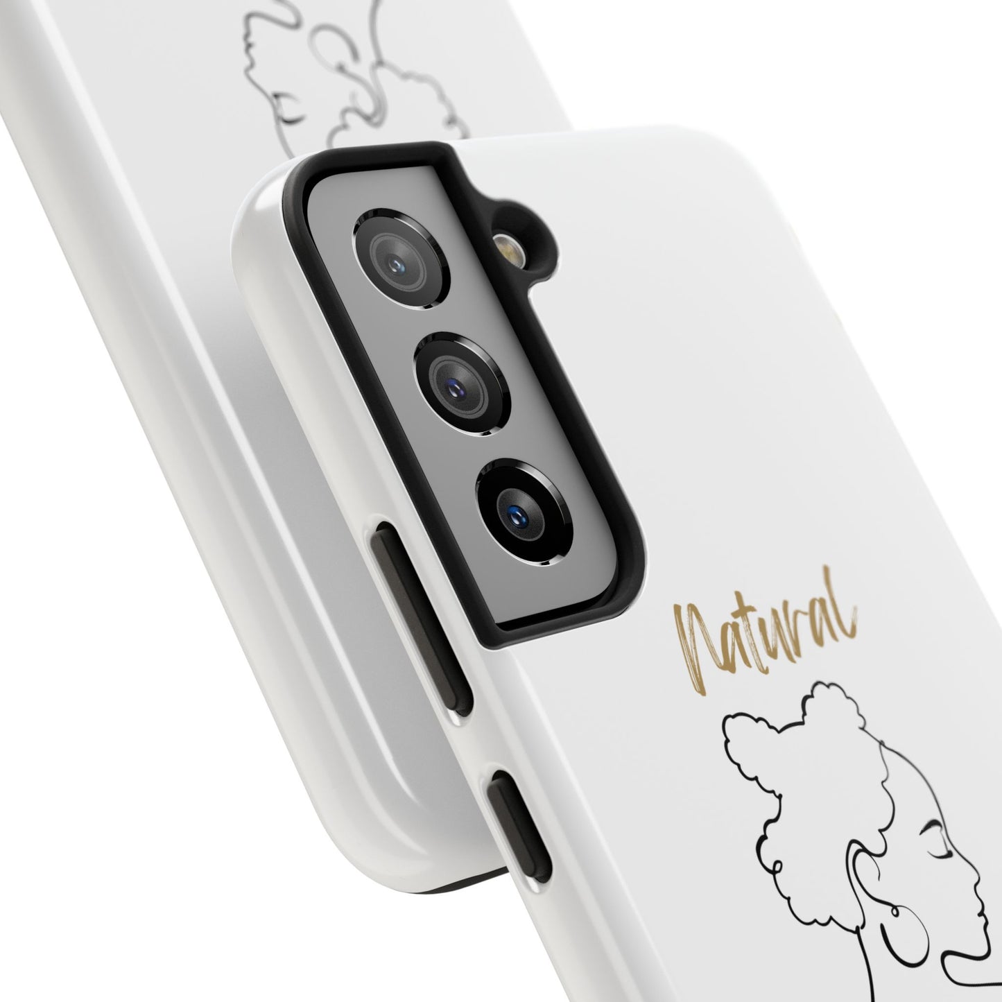 Natural Woman Twists (BL) Tough Phone Case WHITE