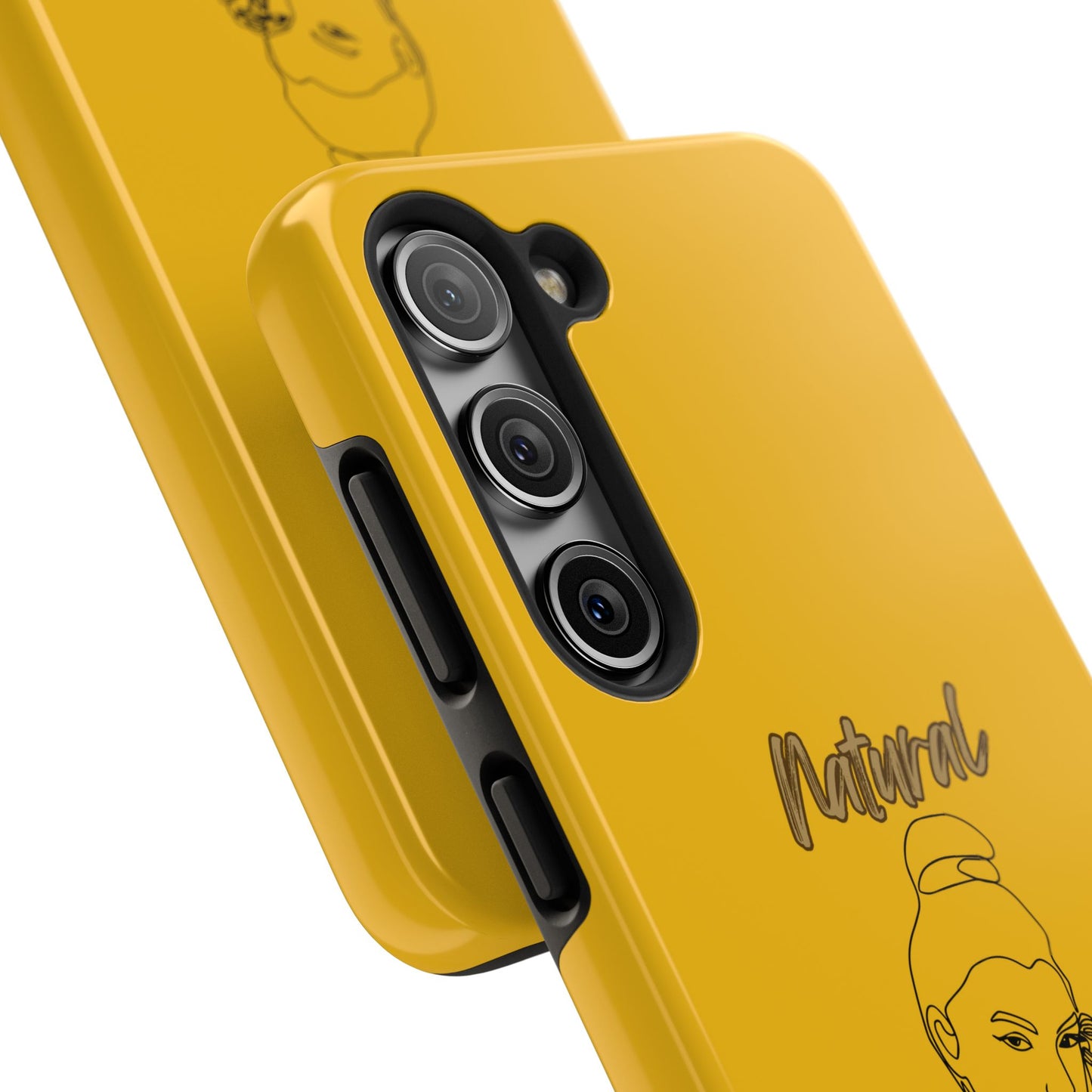 Natural Woman Sassy Bun (BL) Tough Phone Cases YELLOW