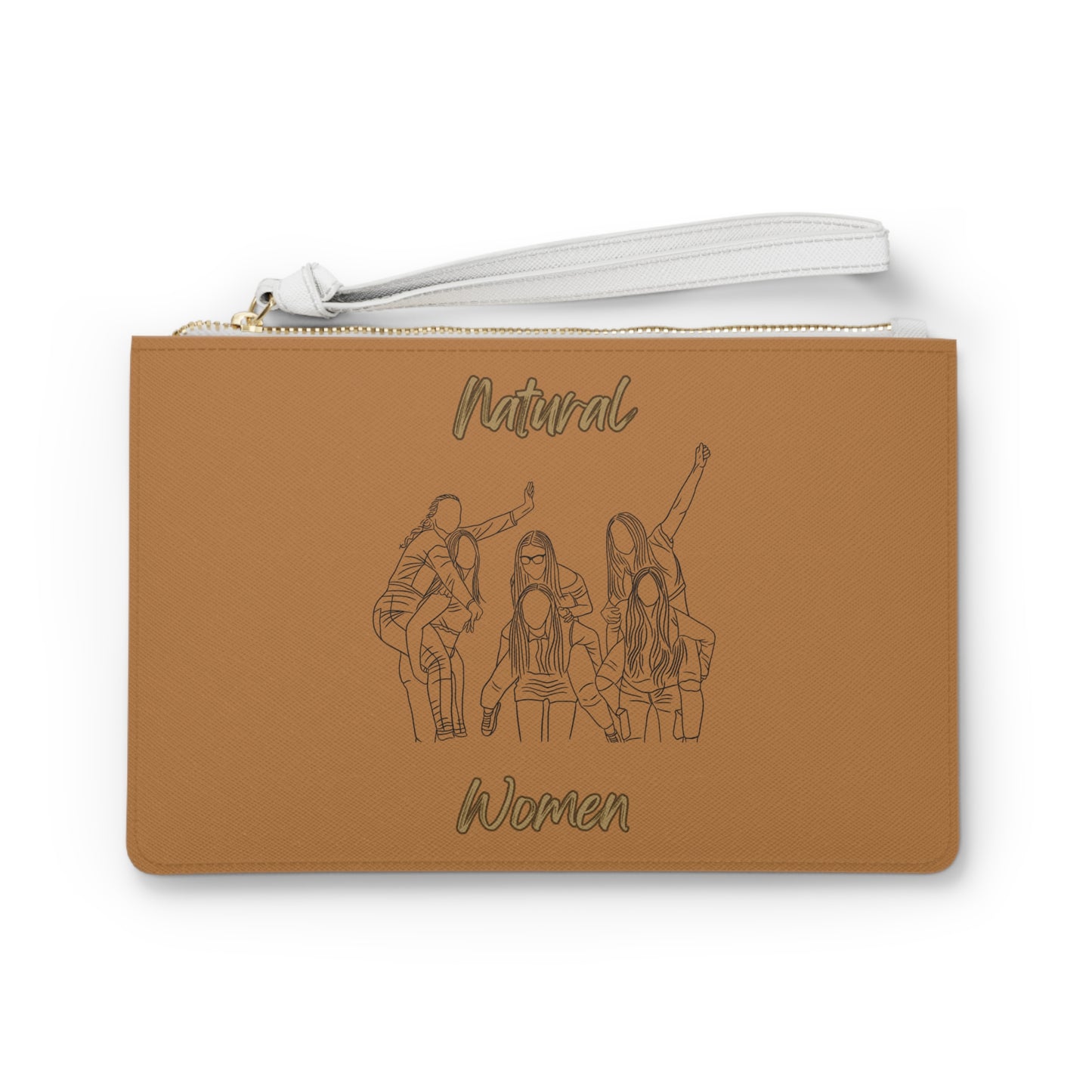 Natural Woman Piggy Back (BL) Clutch Bag LIGHT BROWN