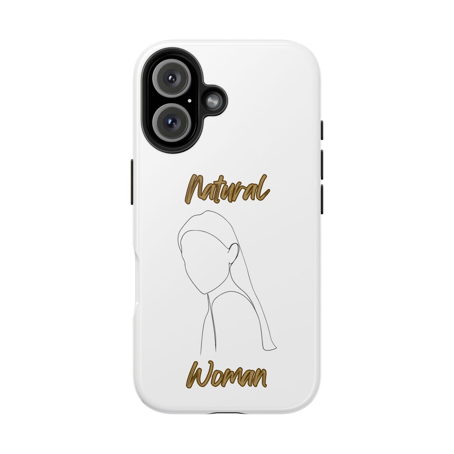 Natural Woman Tilted Look (BL) Tough Phone Cases WHITE