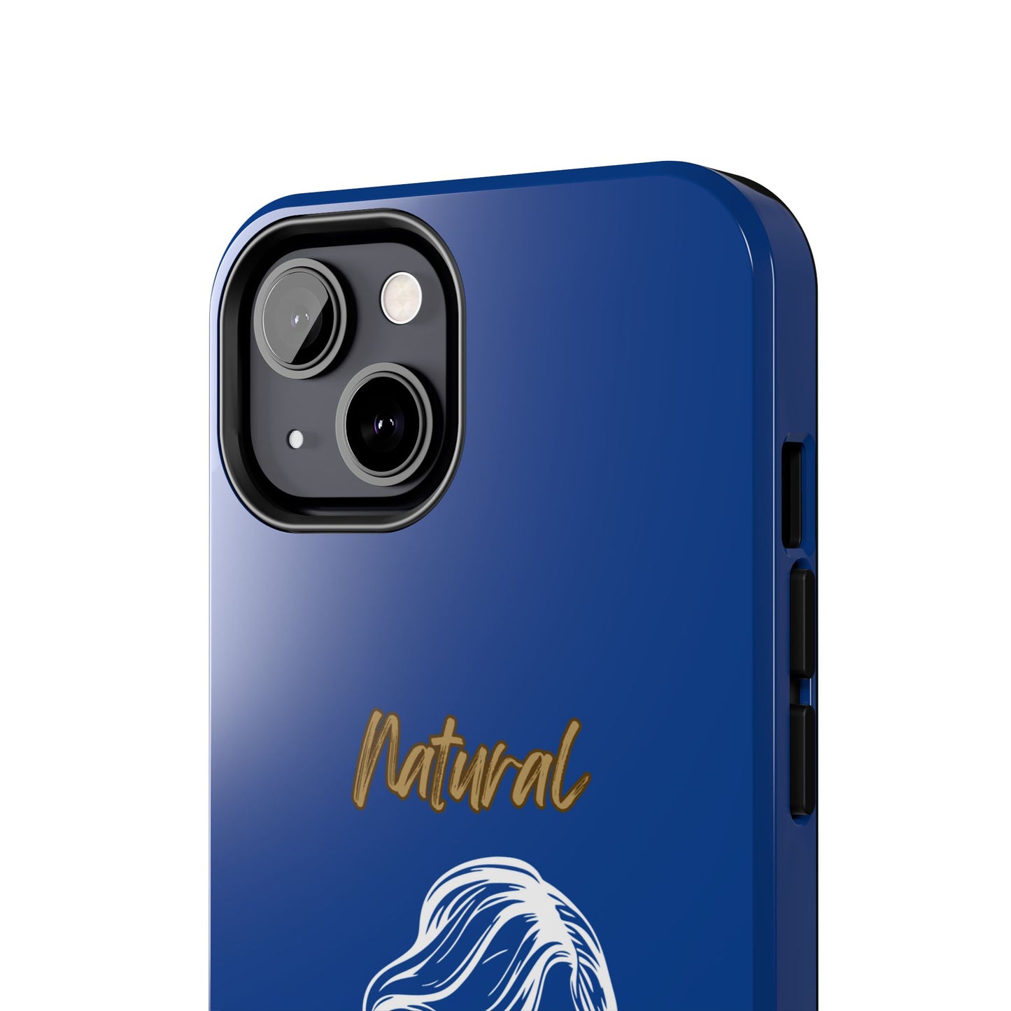 Natural Woman Long Curl (WL)Tough Phone Cases DARK BLUE