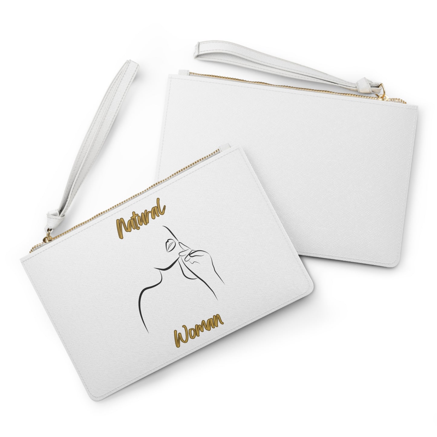 Natural Woman Chin Up (BL) Clutch Bag WHITE
