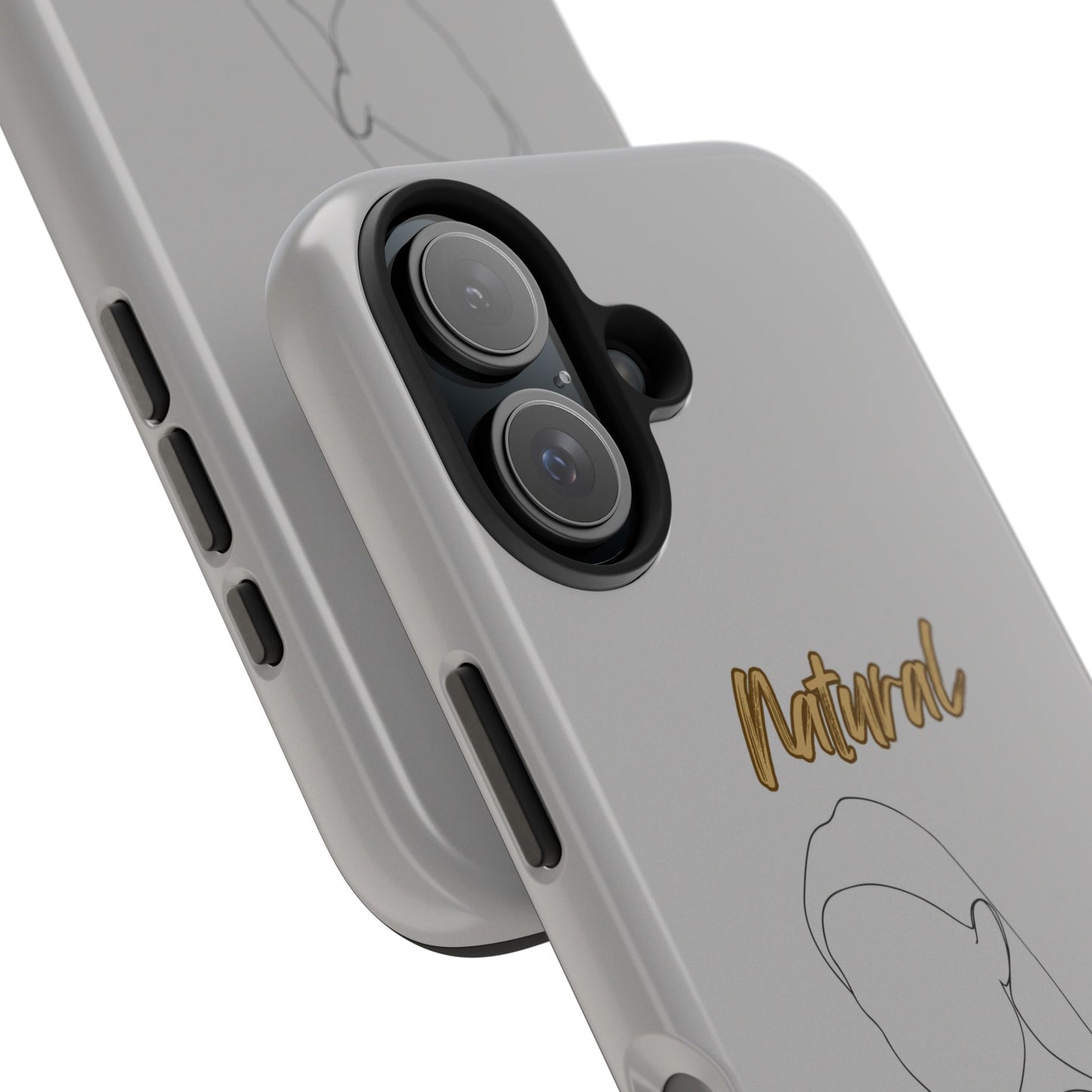Natural Woman Tilted Look (BL) Tough Phone Cases LIGHT GREY