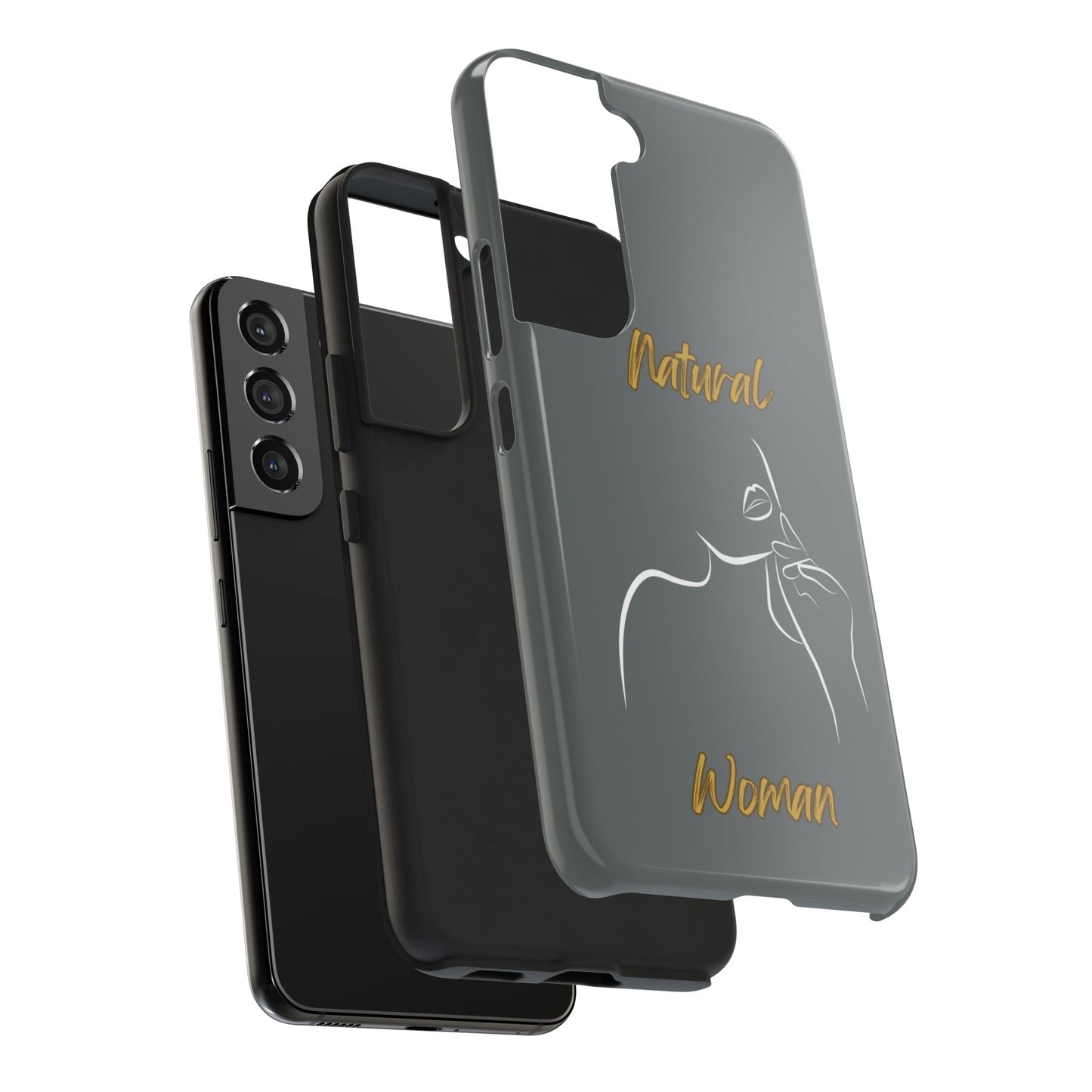 Natural Woman Chin Up (WL)Tough Phone Cases DARK GREY