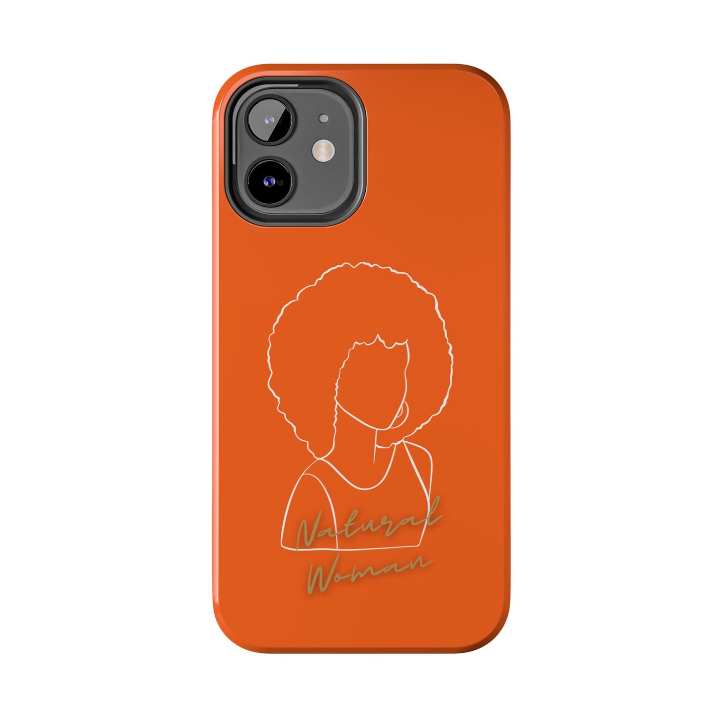 Natural Woman Afro (WL)Tough Phone Cases ORANGE