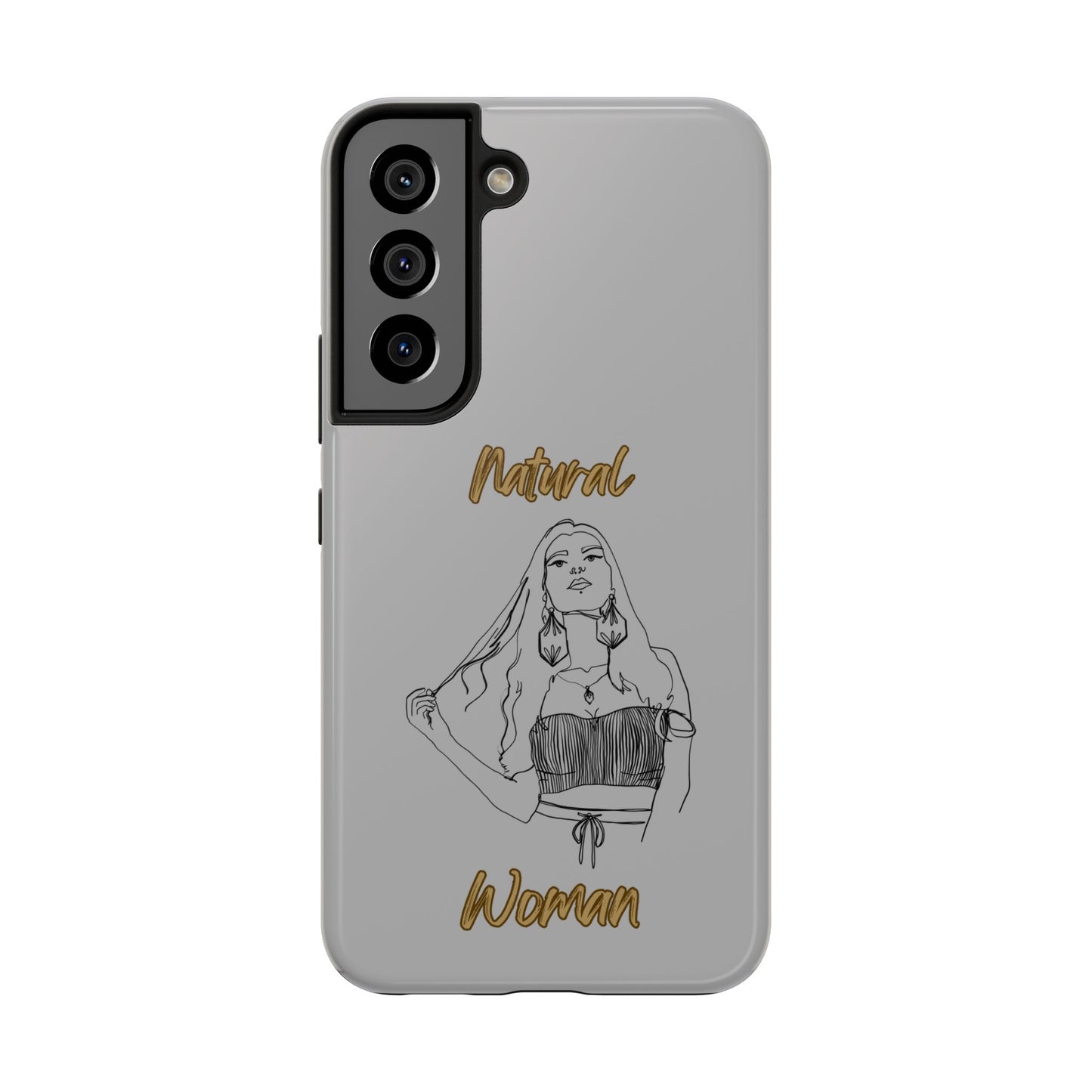 Natural Woman Thinking (BL)Tough Phone Cases LIGHT GREY