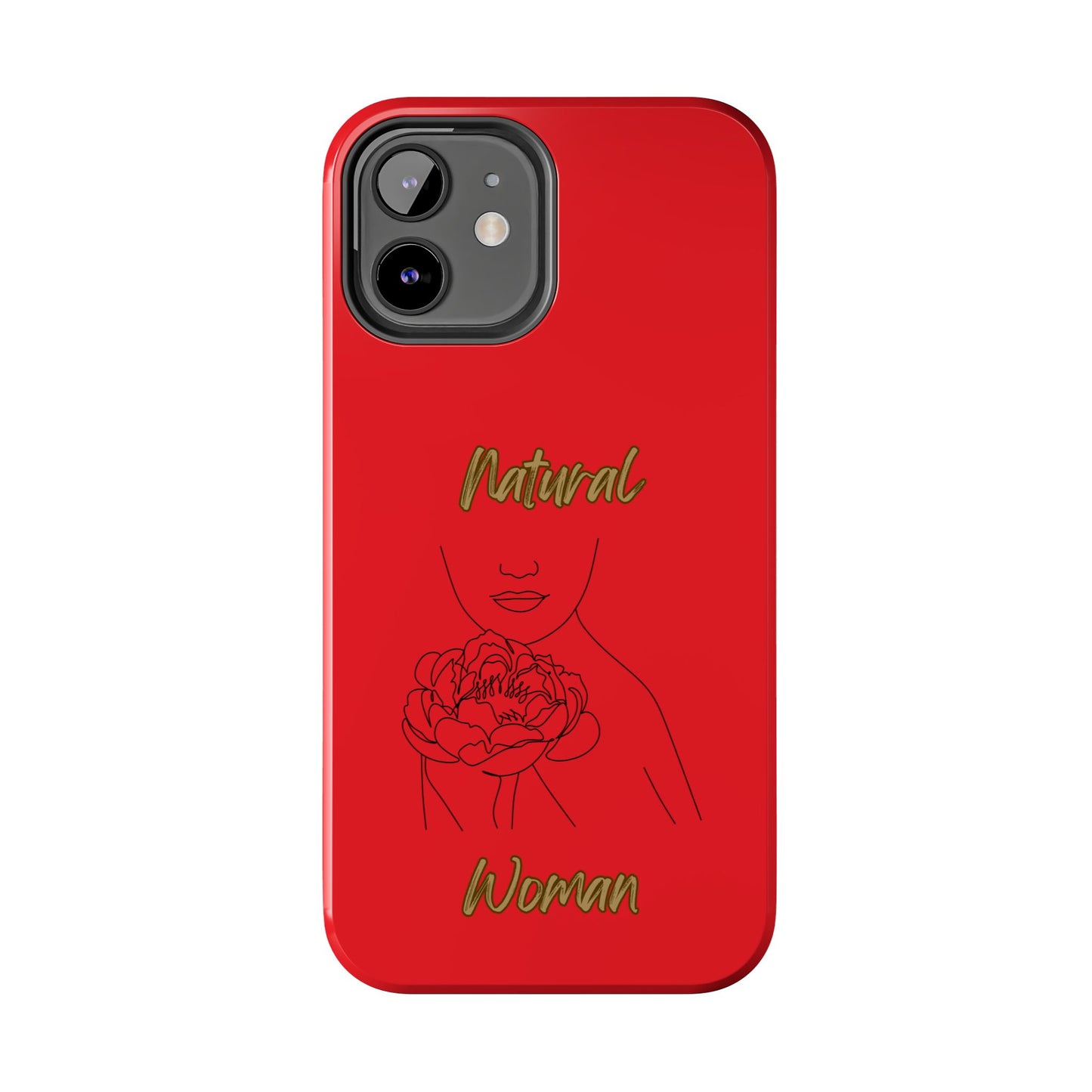 Natural Woman Kissed Flower (BL)Tough Phone Cases RED