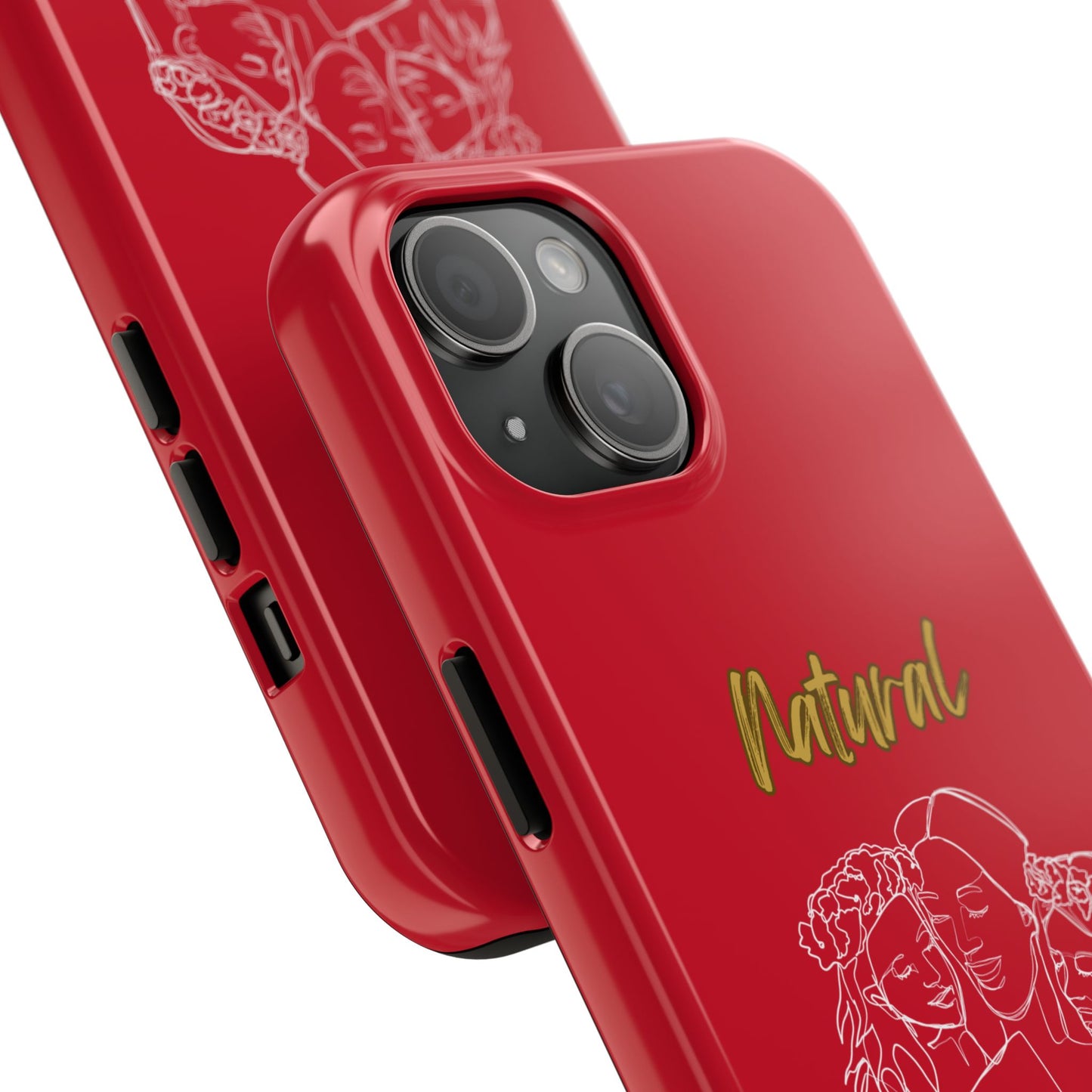 Natural Woman Me & My Girls (WL)Tough Phone Cases DARK RED