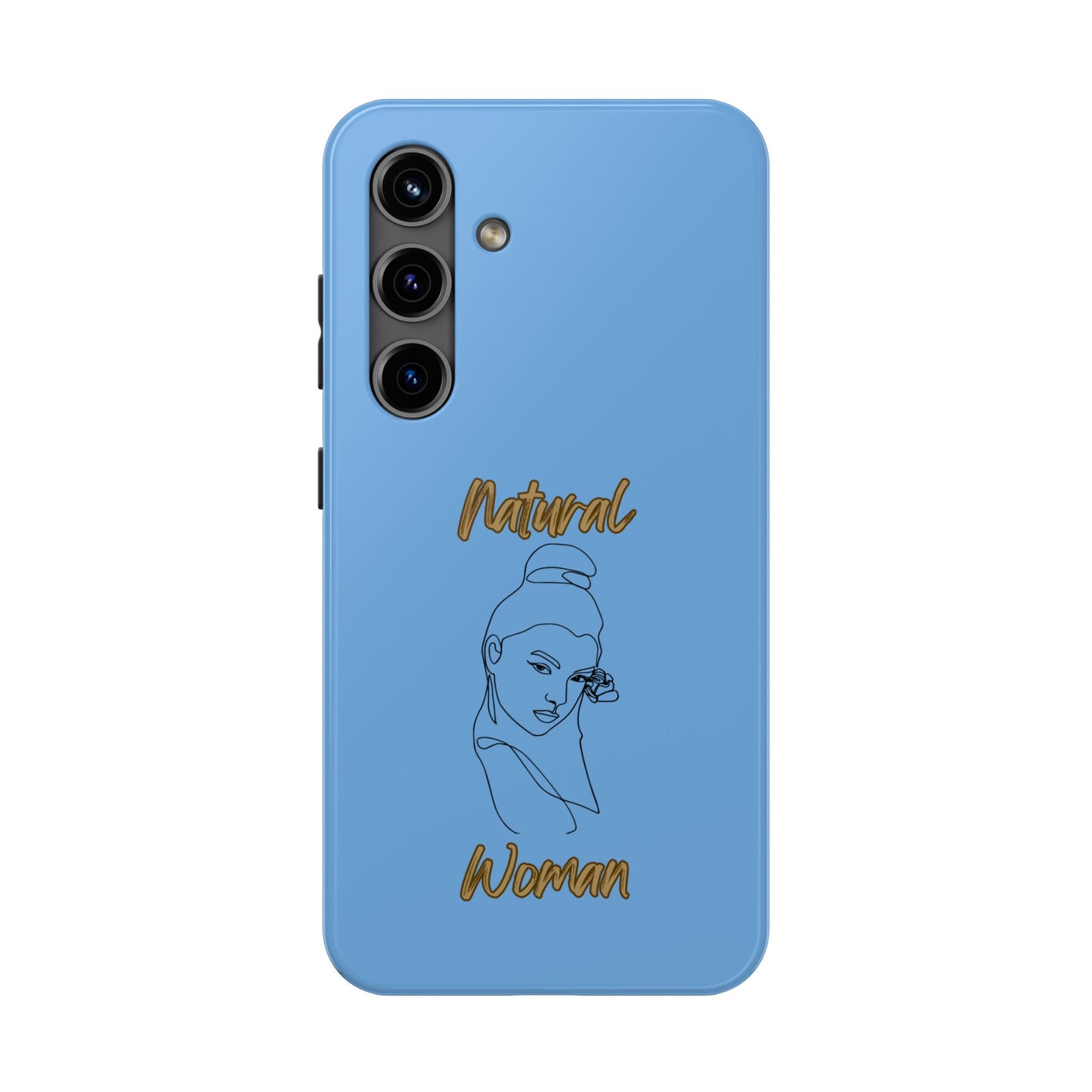 Natural Woman Sassy Bun (BL) Tough Phone Cases LIGHT BLUE