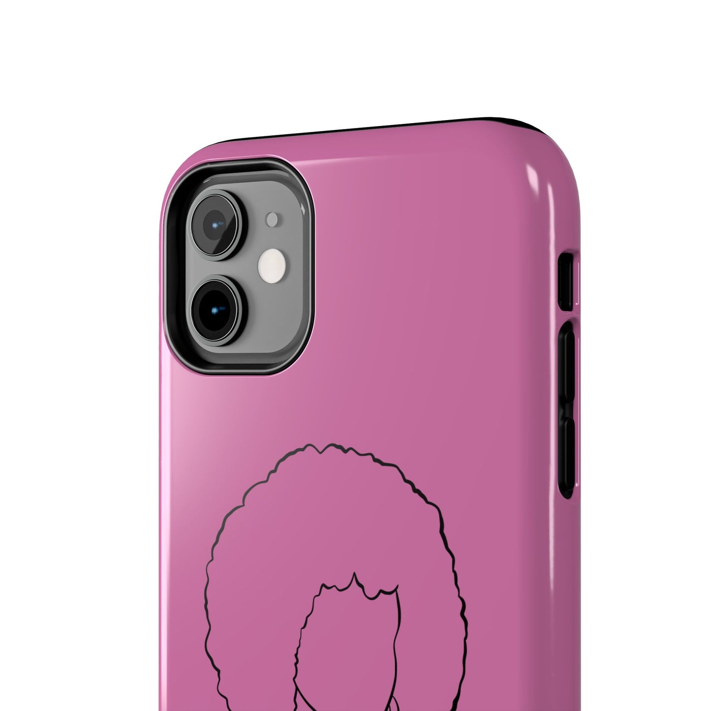 Natural Woman Afro (BL)Tough Phone Cases LIGHT PINK