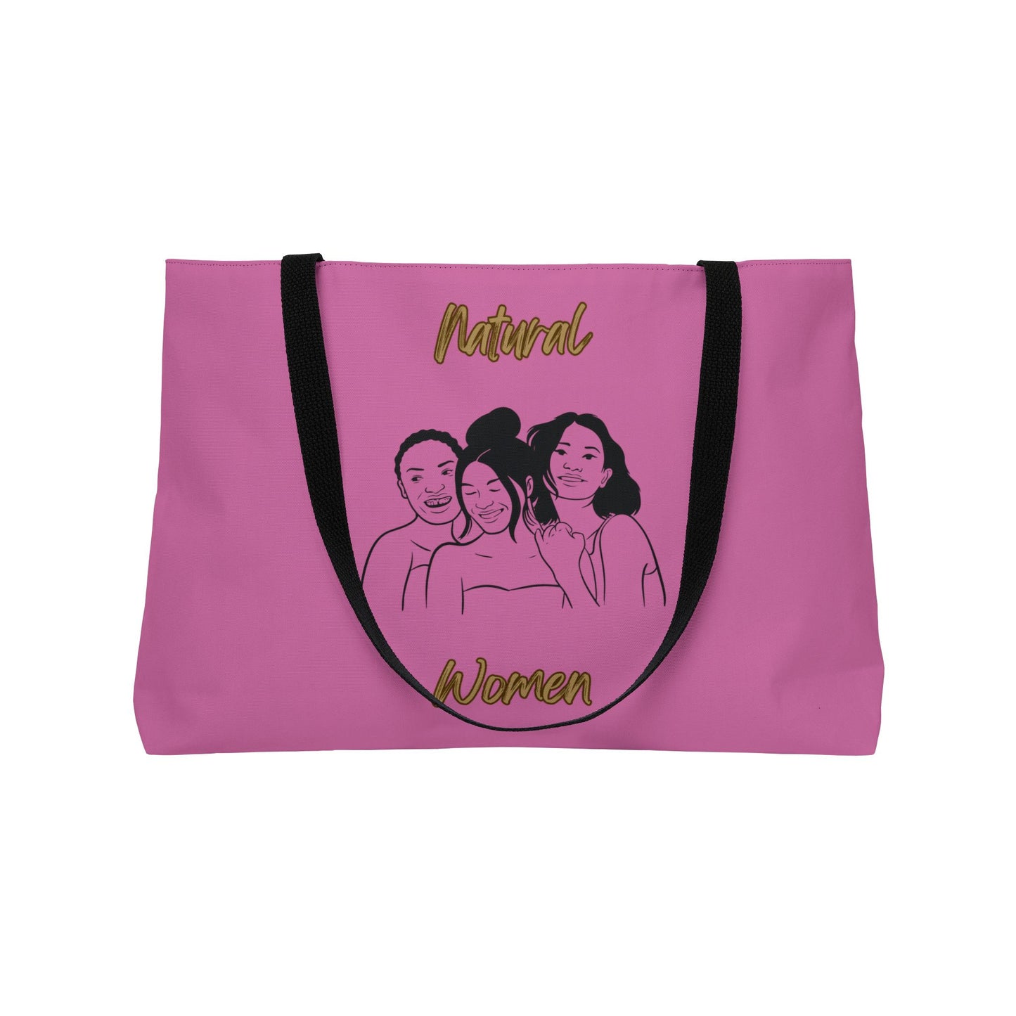 Natural Women Laughing Friends (BL) Weekender Tote Bag LIGHT PINK