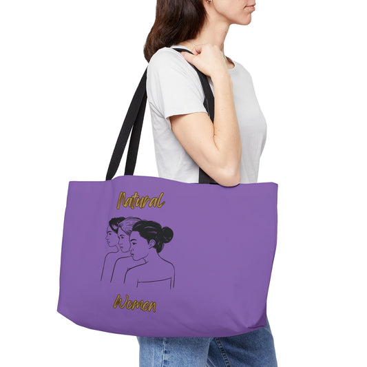Natural Women United Friends (BL) Weekender Tote Bag LIGHT PURPLE