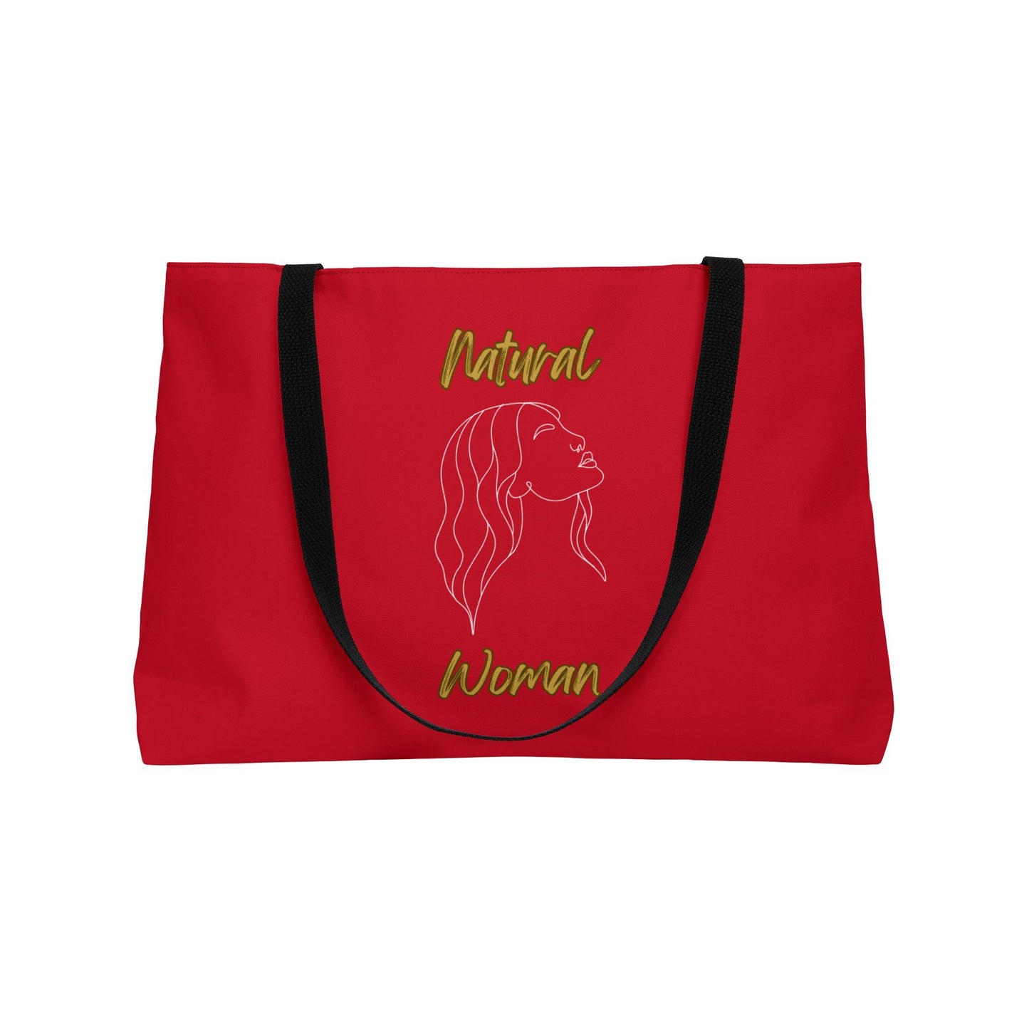 Natural Woman Breeze On Face (WL) Weekender Tote Bag DARK RED