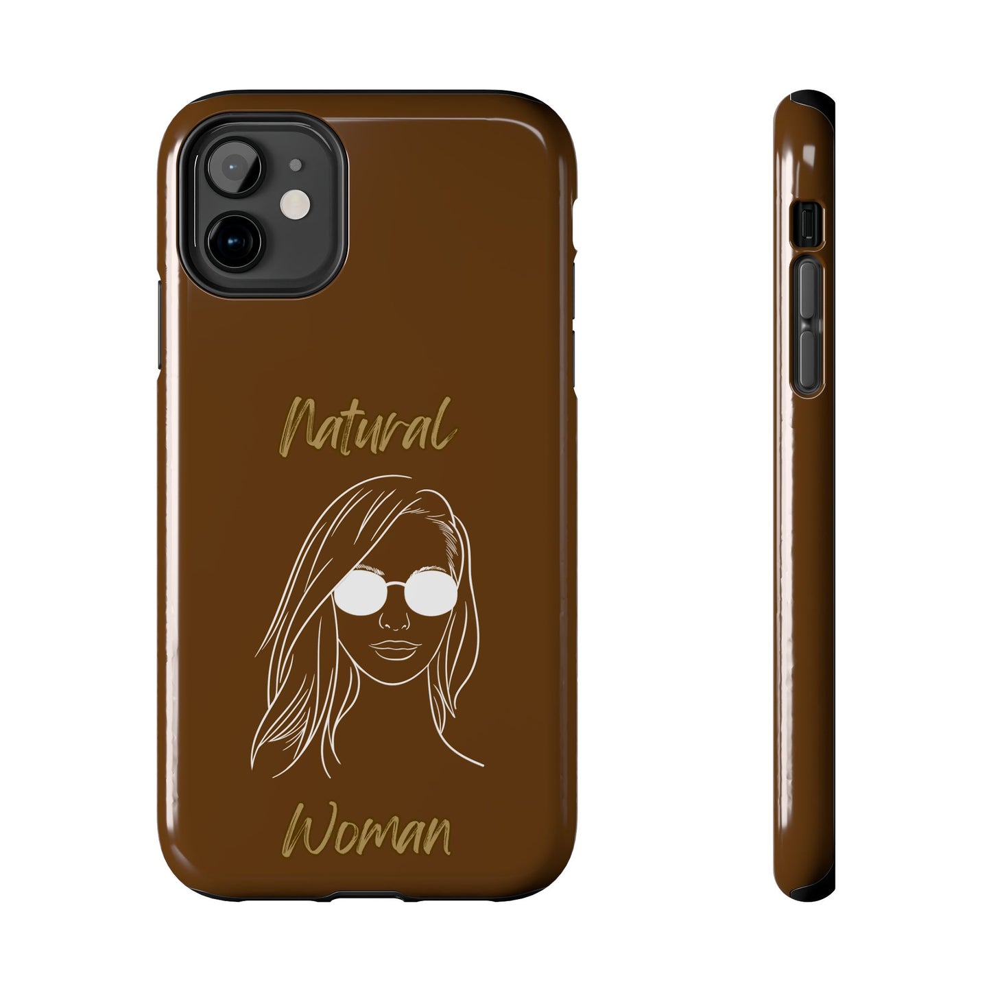 Natural Woman Shades (WL)Tough Phone Cases BROWN