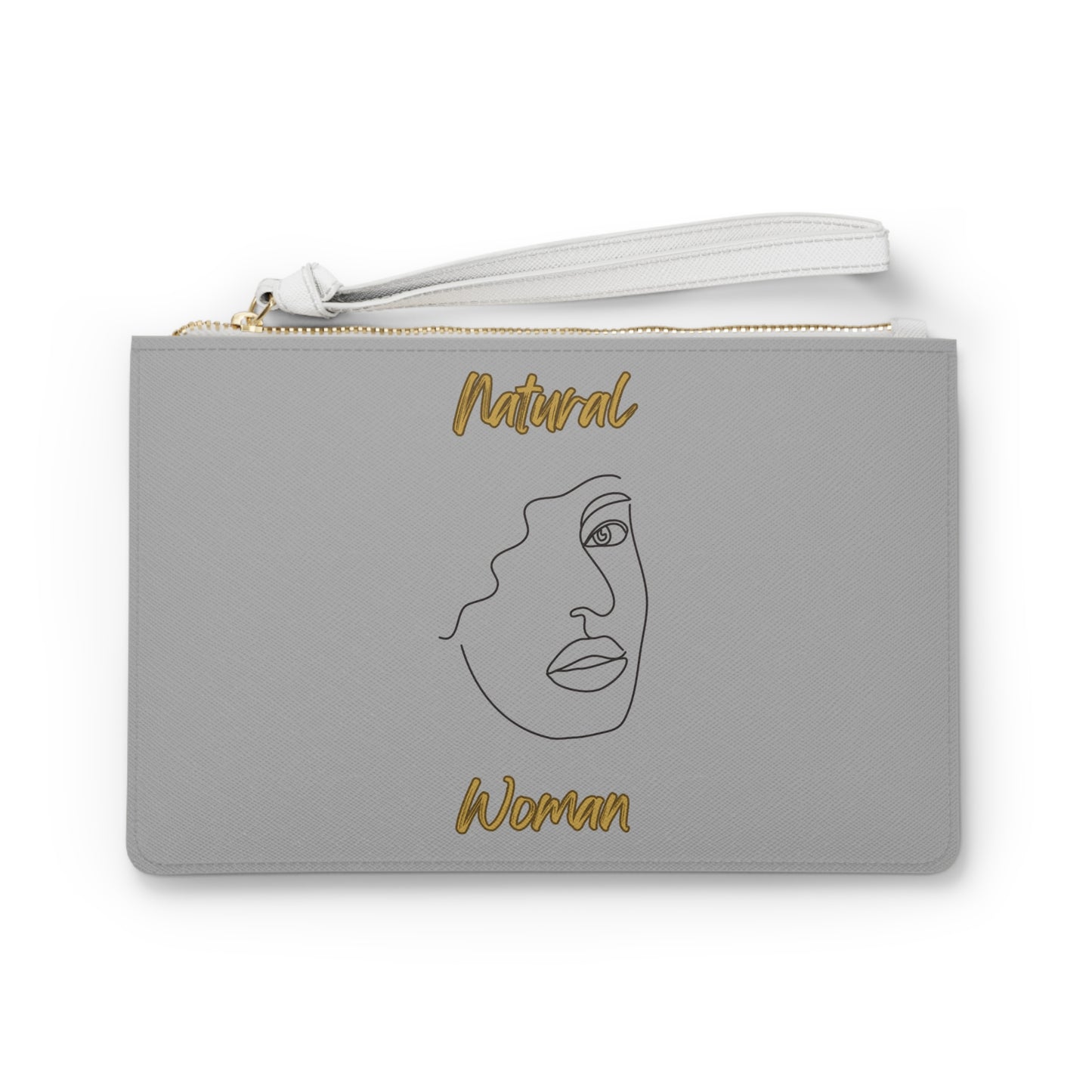 Natural Woman Peekaboo (BL) Clutch Bag LIGHT GREY