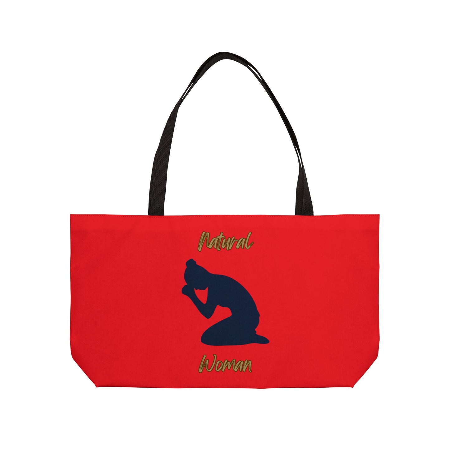 Natural Woman Pray (BL) Weekender Tote Bag RED