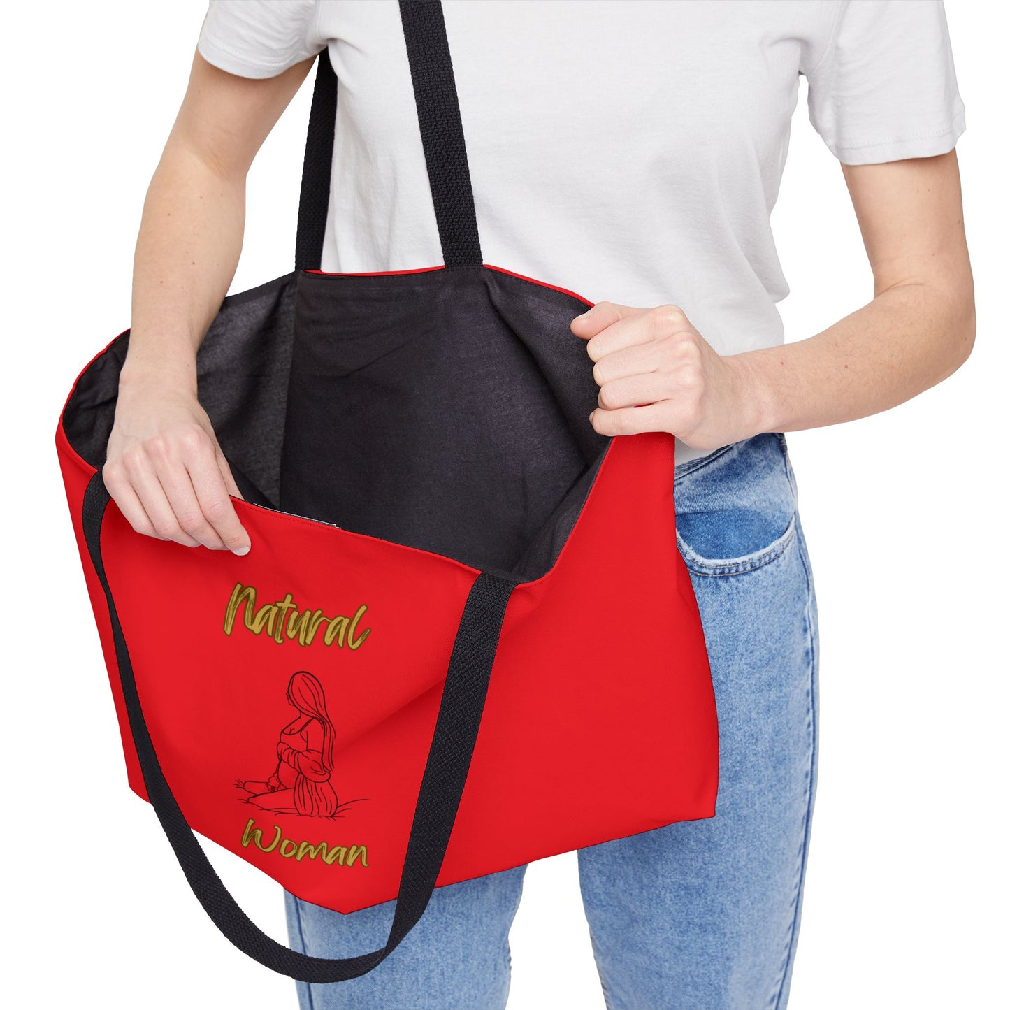 Natural Woman Expecting (BL) Weekender Tote Bag RED