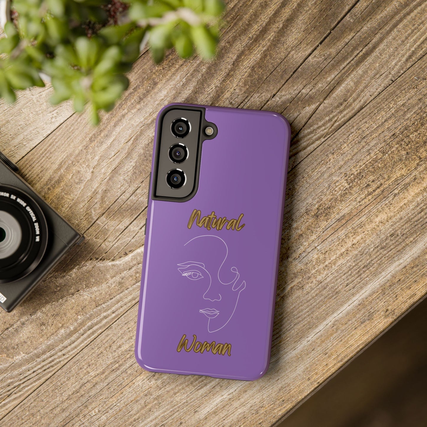 Natural Woman Looking (WL)Tough Phone Cases LIGHT PURPLE