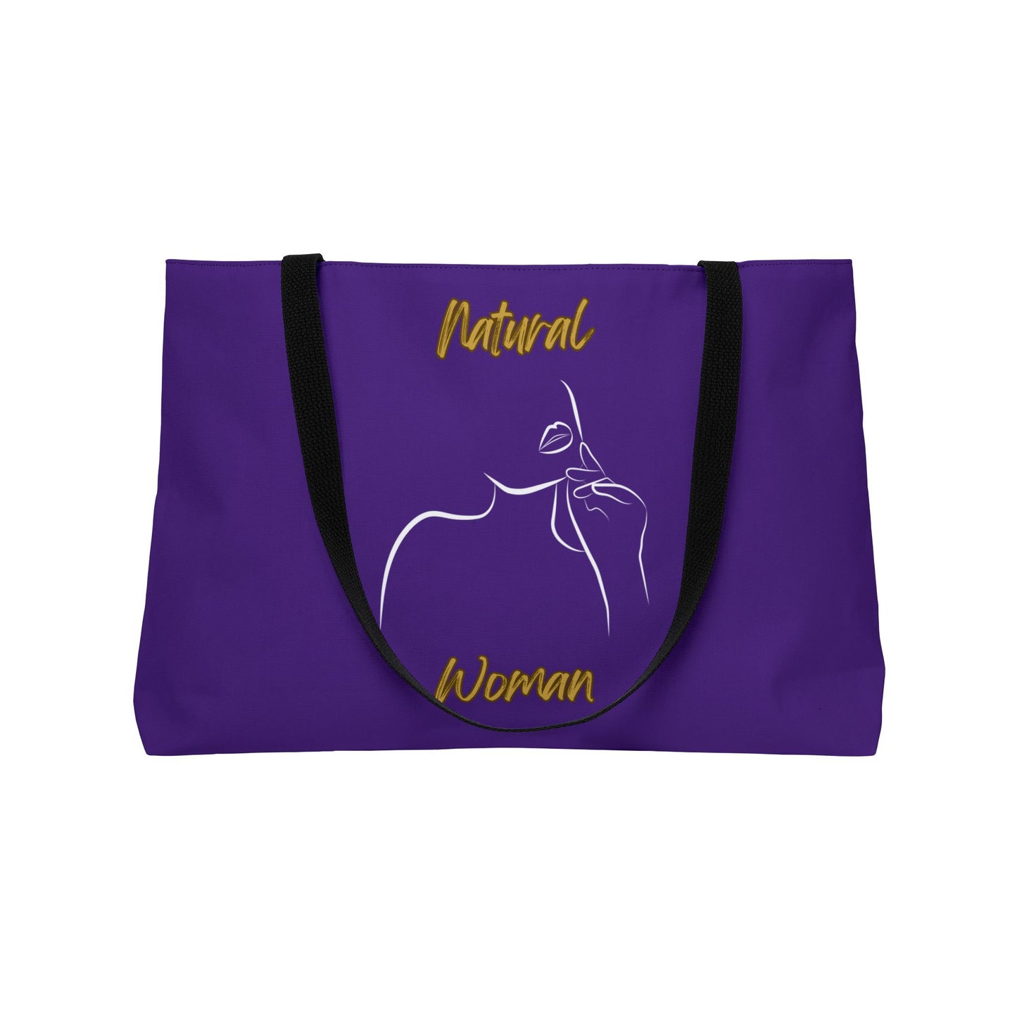 Natural Woman Chin Up (WL) Weekender Tote Bag PURPLE