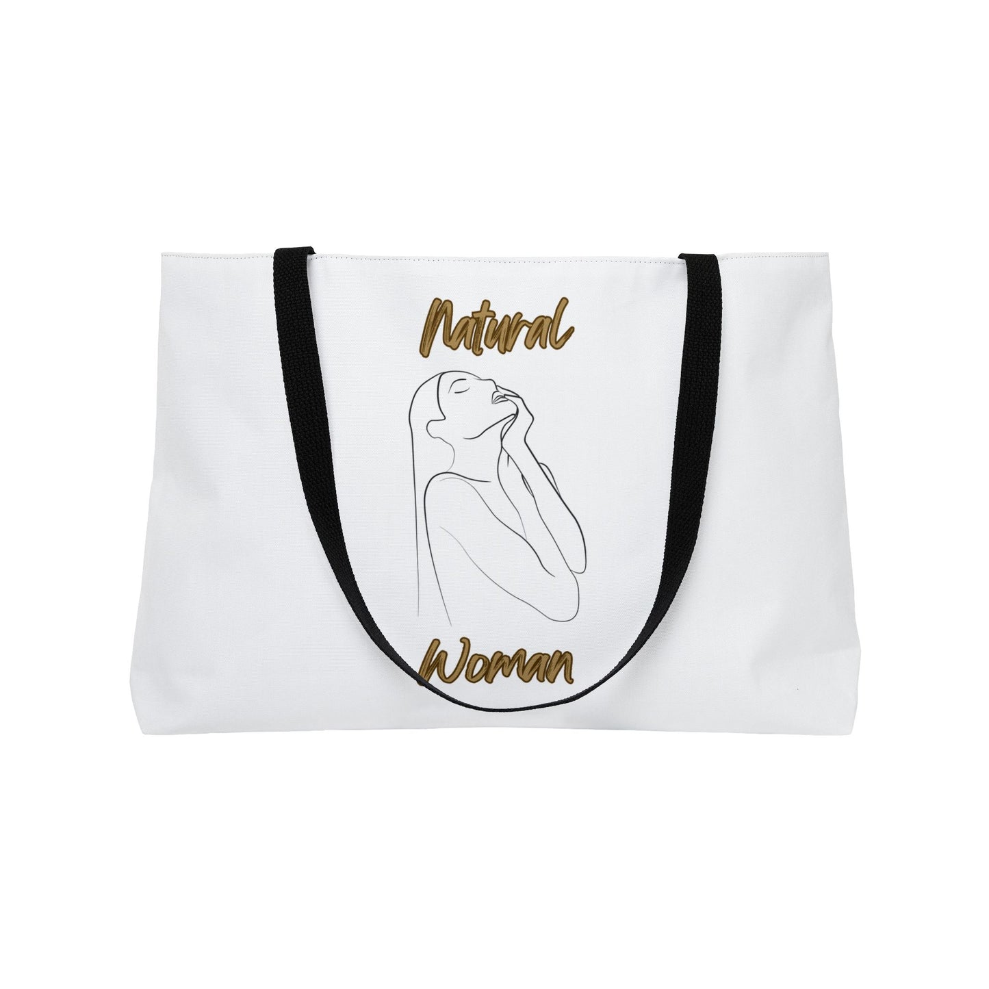 Natural Woman Thank You (BL) Weekender Tote Bag WHITE