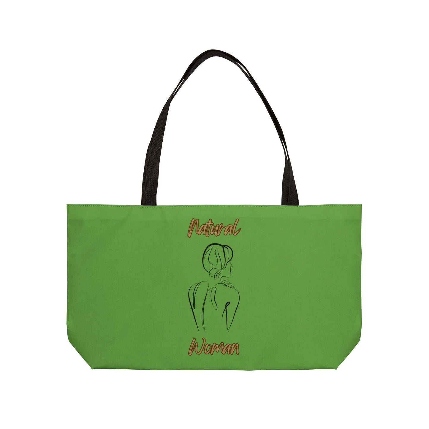Natural Woman Back (BL) Weekender Tote Bag GREEN