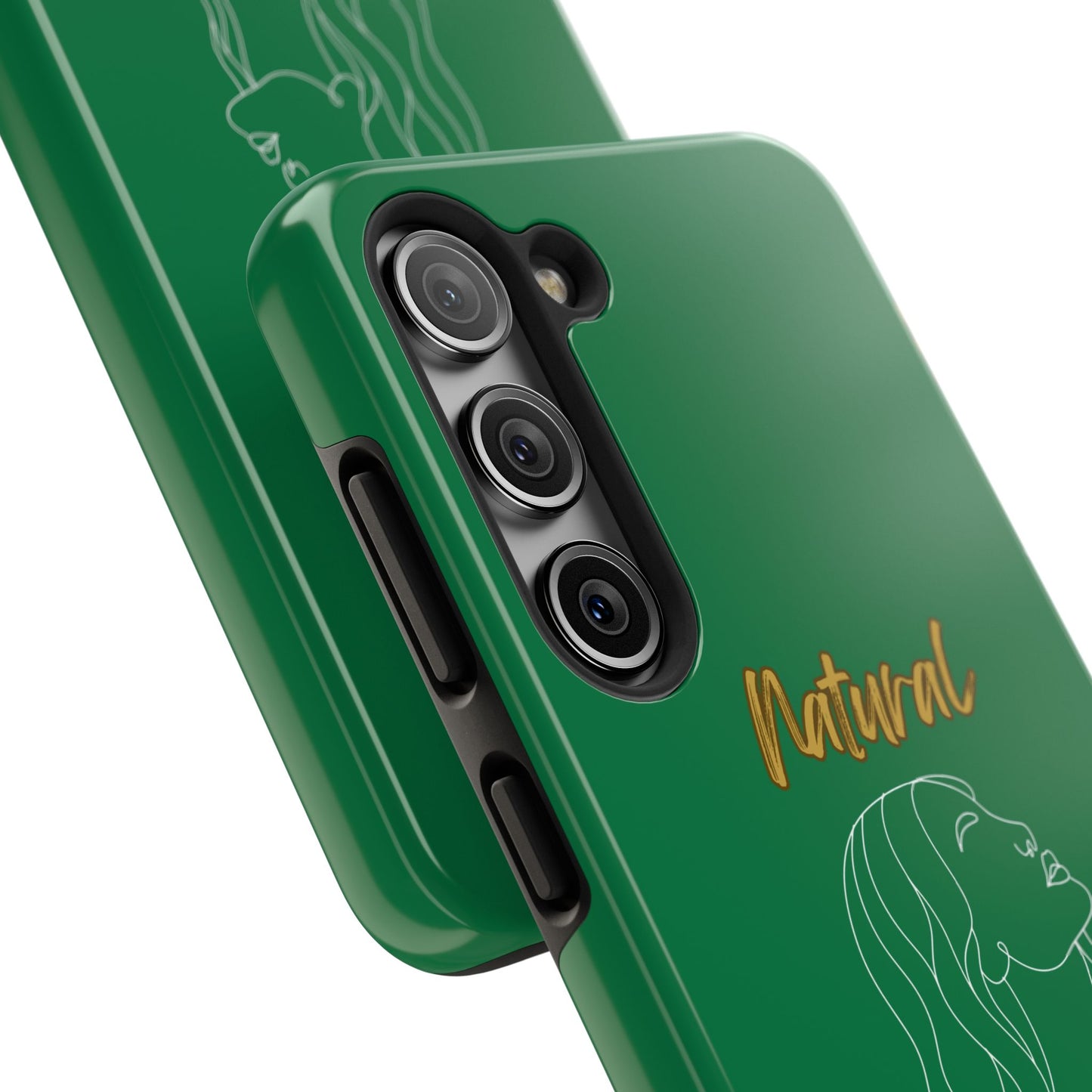 Natural Woman Breeze On Face (WL)Tough Phone Cases DARK GREEN