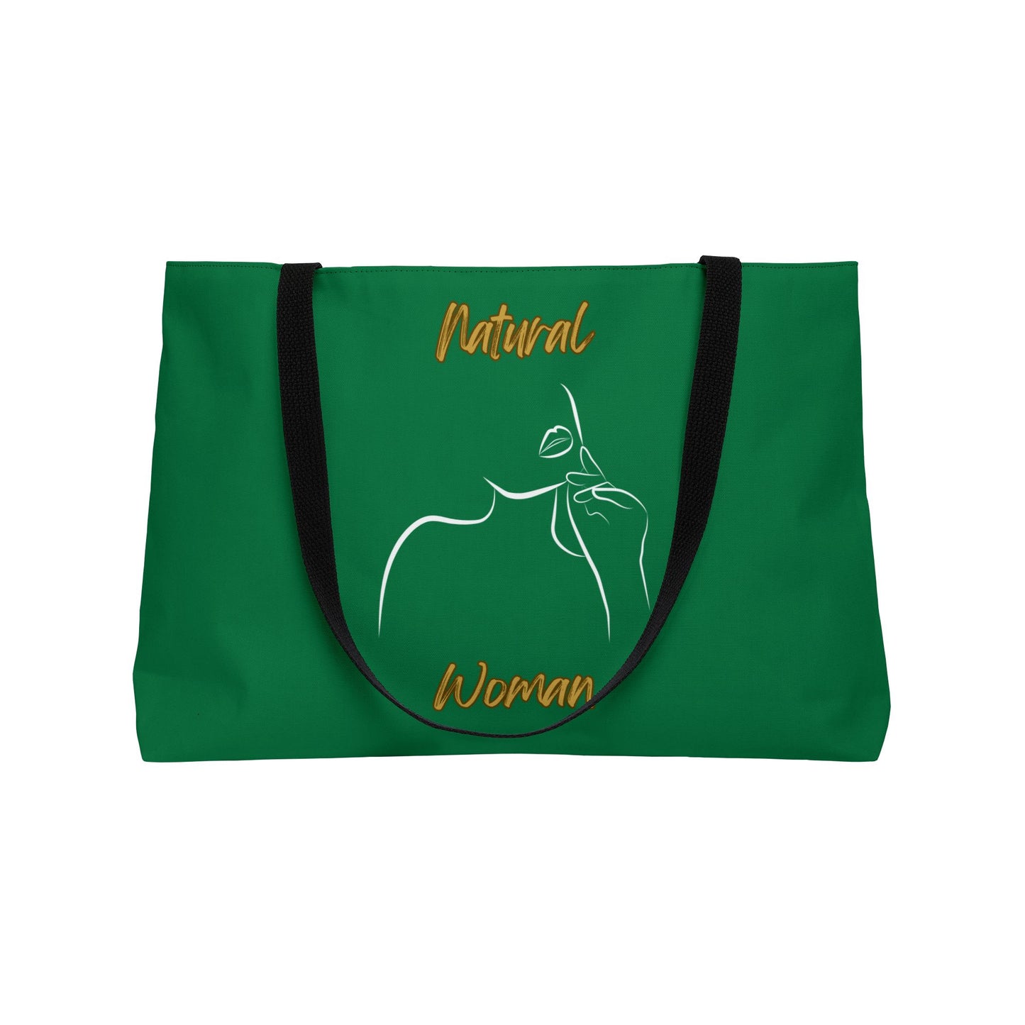 Natural Woman Chin Up (WL) Weekender Tote Bag DARK GREEN