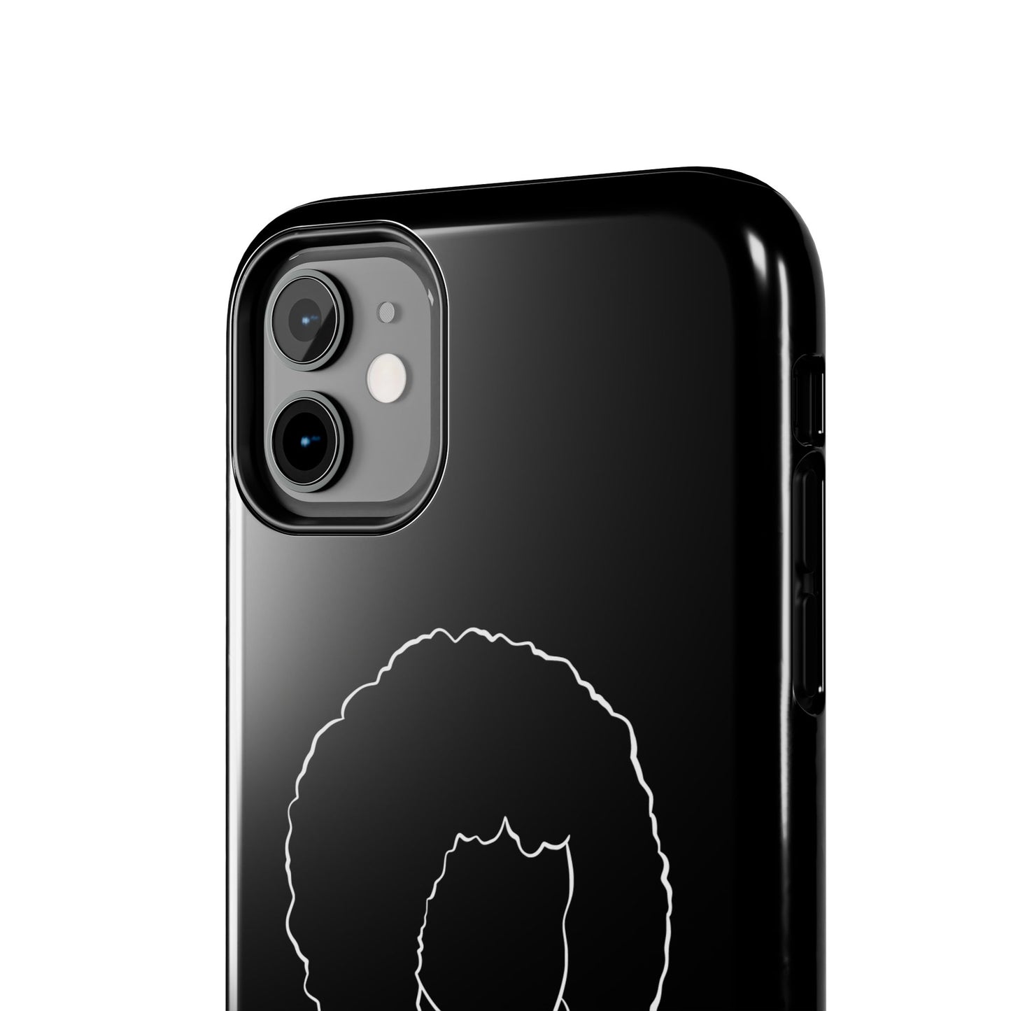 Natural Woman Afro (WL) Tough Phone Case BLACK