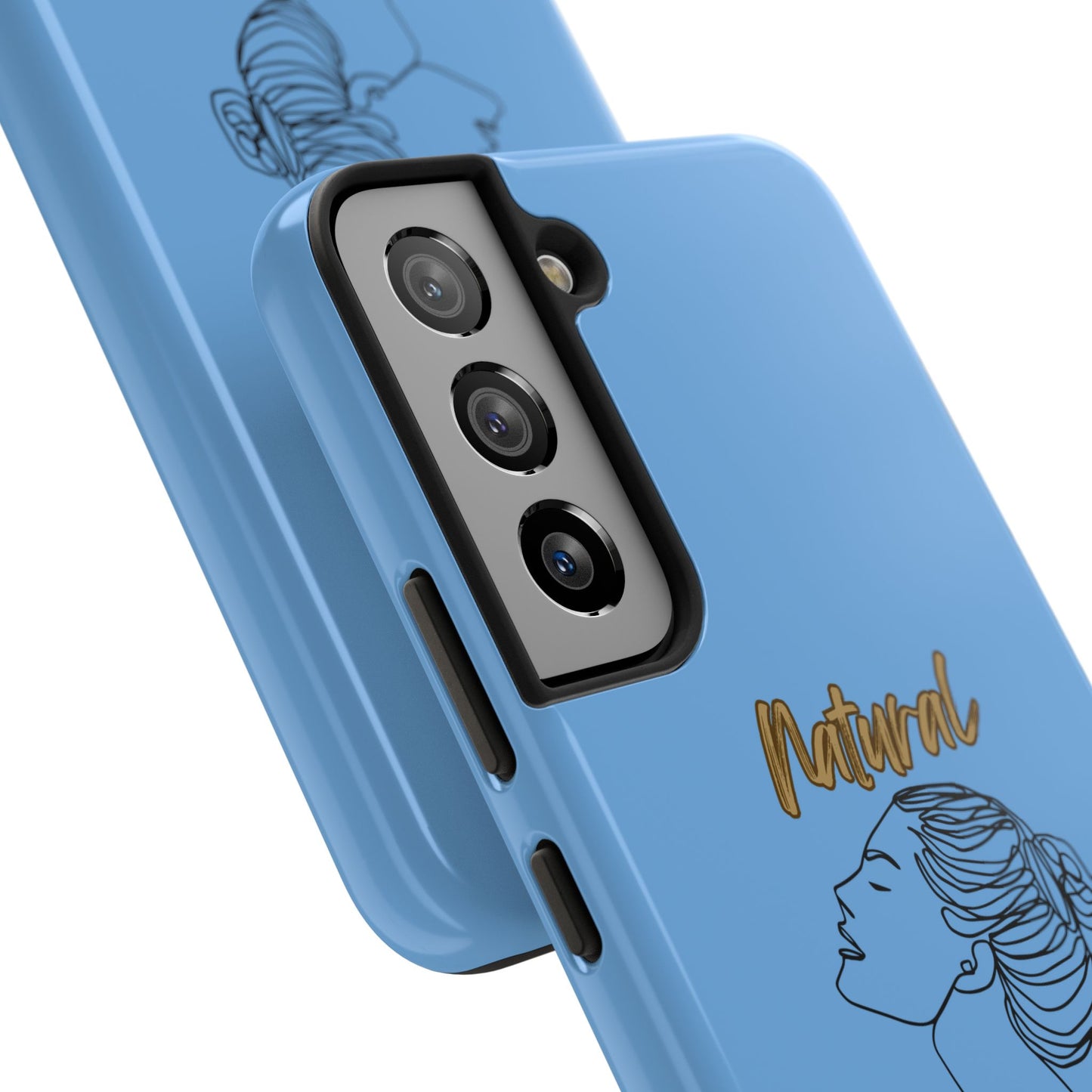 Natural Woman Wet Bun (BL) Tough Phone Cases LIGHT BLUE