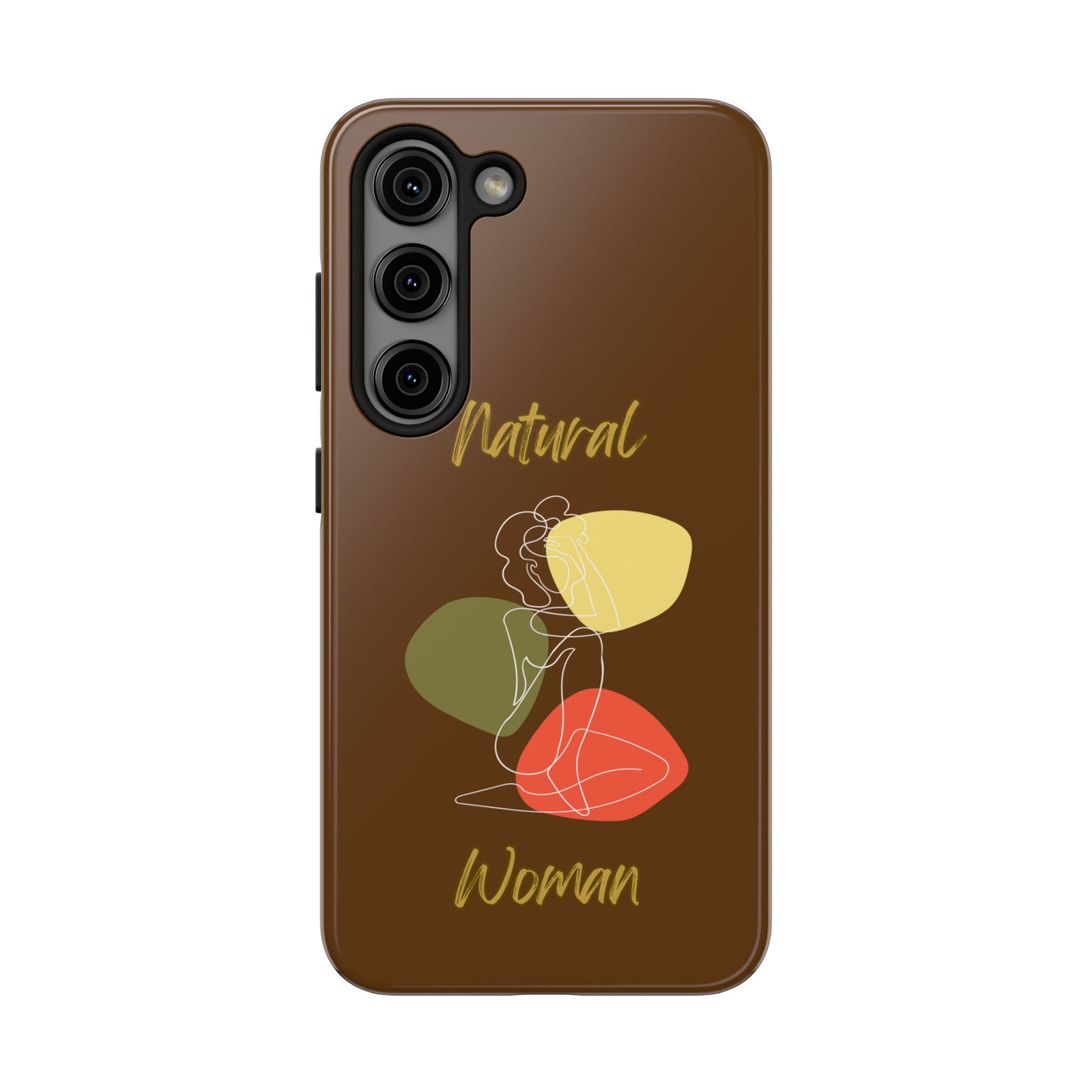 Natural Woman Colorful Pose (WL)Tough Phone Cases BROWN